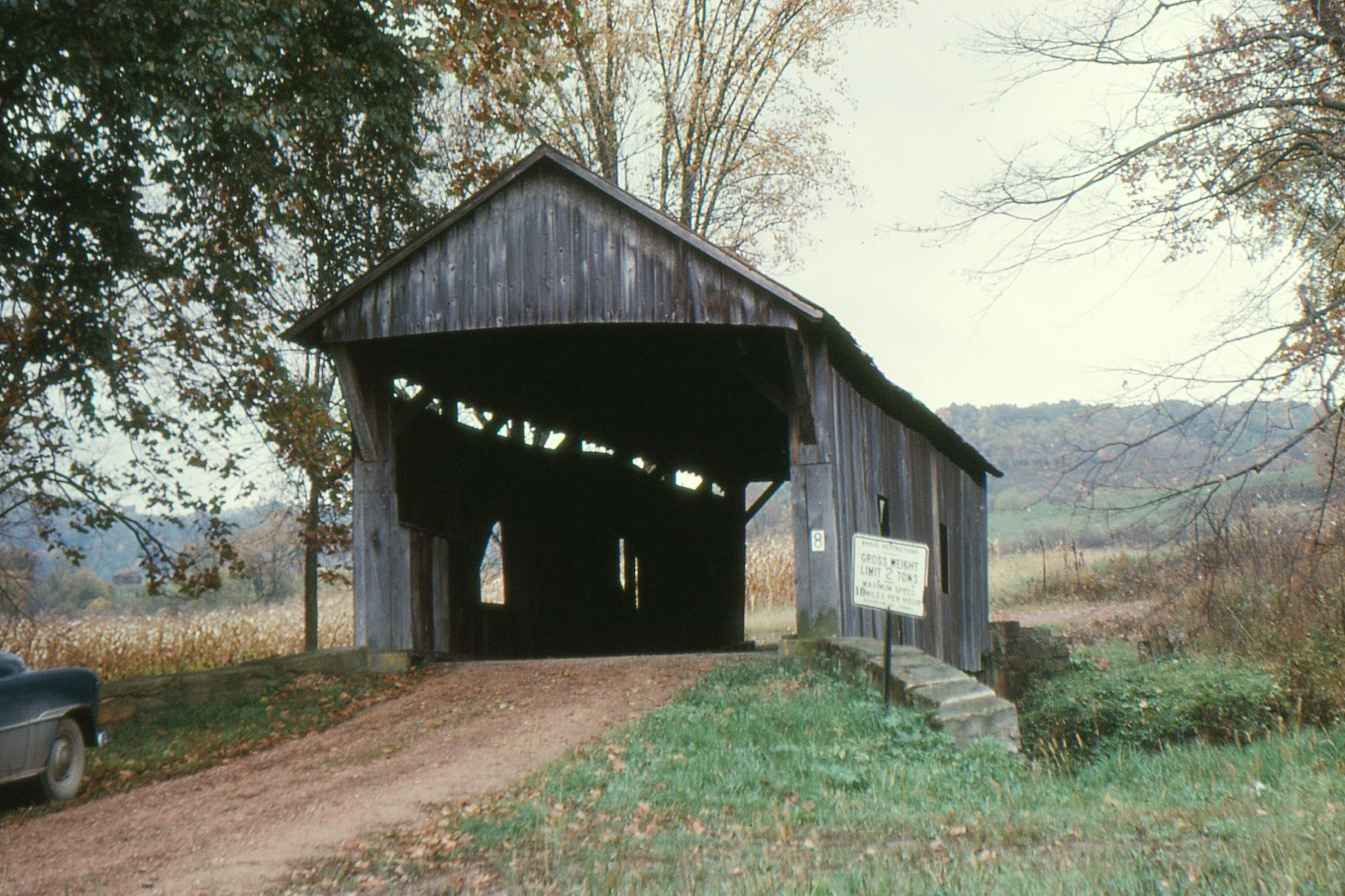 Bailey Covered Bridge, Washington County, PA — Historical Photo 1962