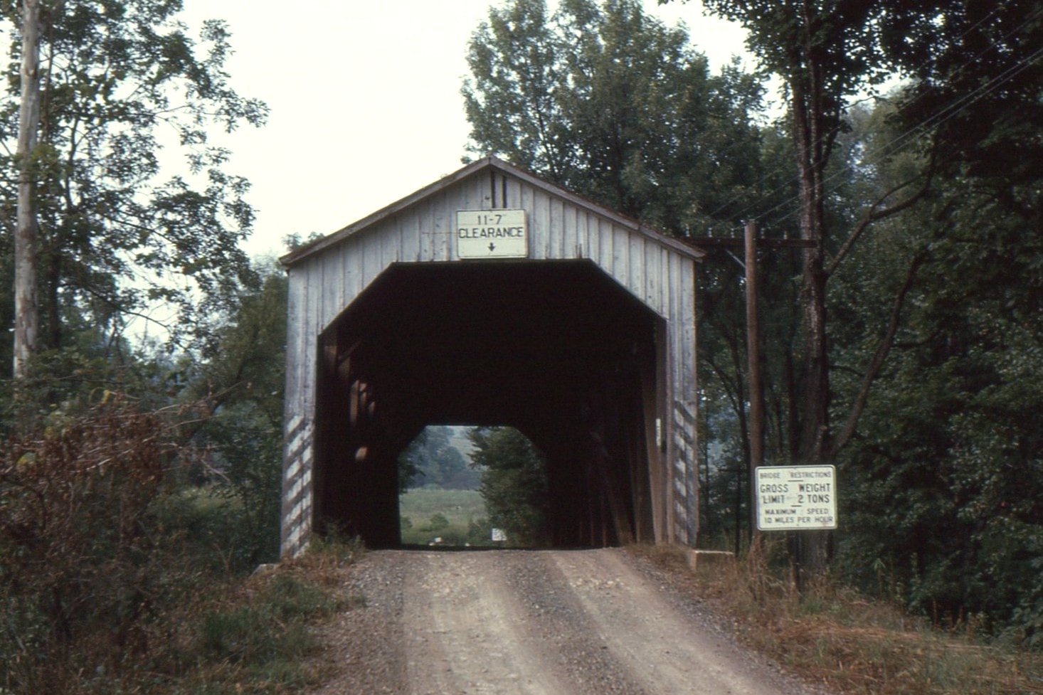 Bistline / Flickinger's Mill Covered Bridge, Perry County, PA — Historical Photo 1963