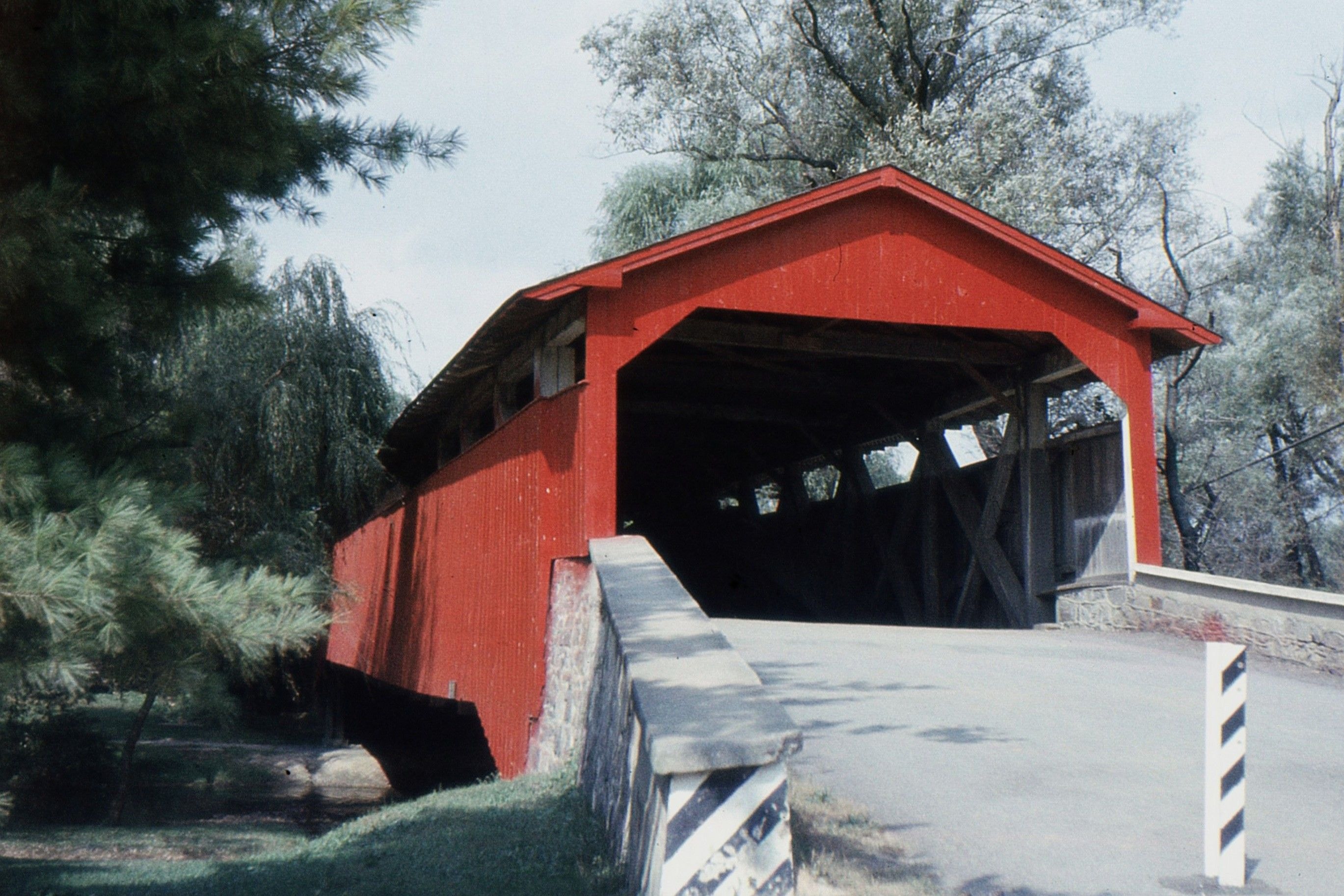 Bogert's Covered Bridge, Lehigh County, PA — Historical Photo 1959