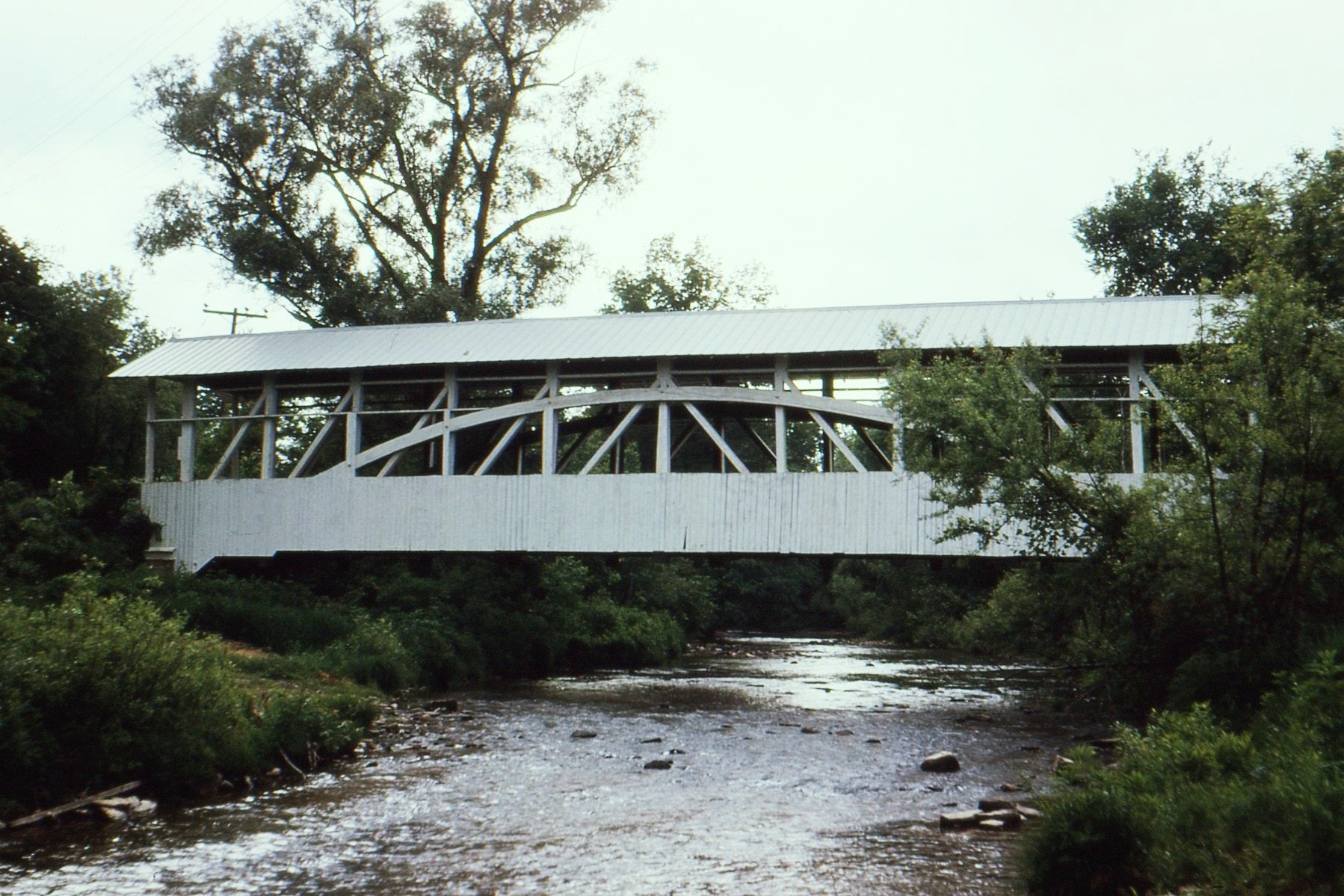Bowser / Osterburg Covered Bridge, Bedford County, PA — Historical Photo 1965