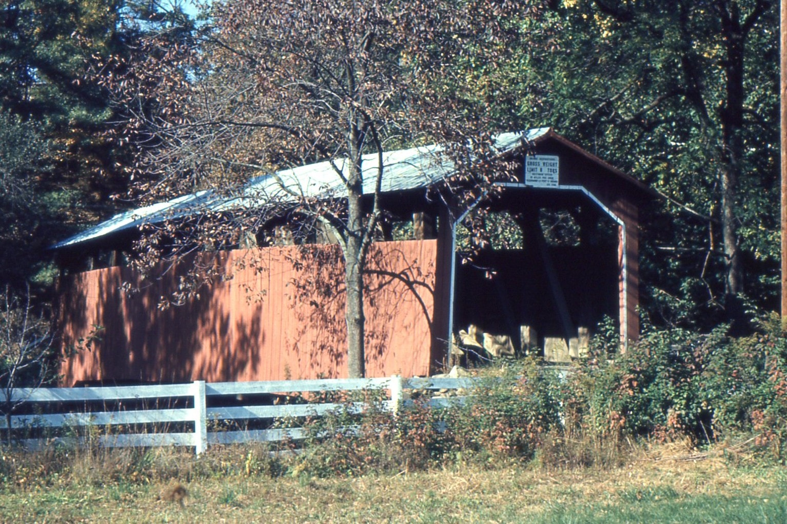 Clay's / Wahneta Covered Bridge, Perry County, PA — Historical Photo 1961