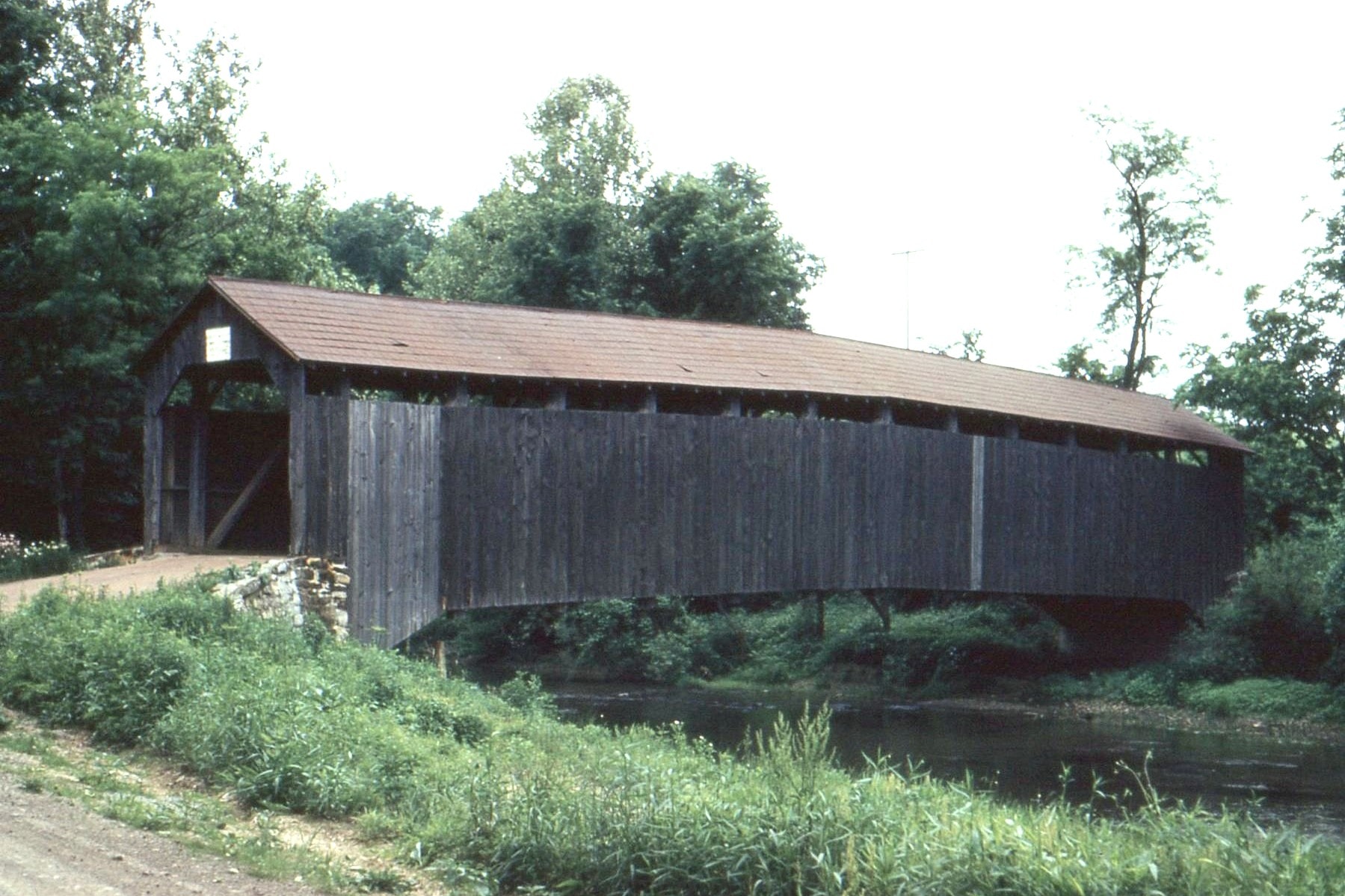Enslow / Turkey Tail Covered Bridge, Perry County, PA — Historical Photo 1959