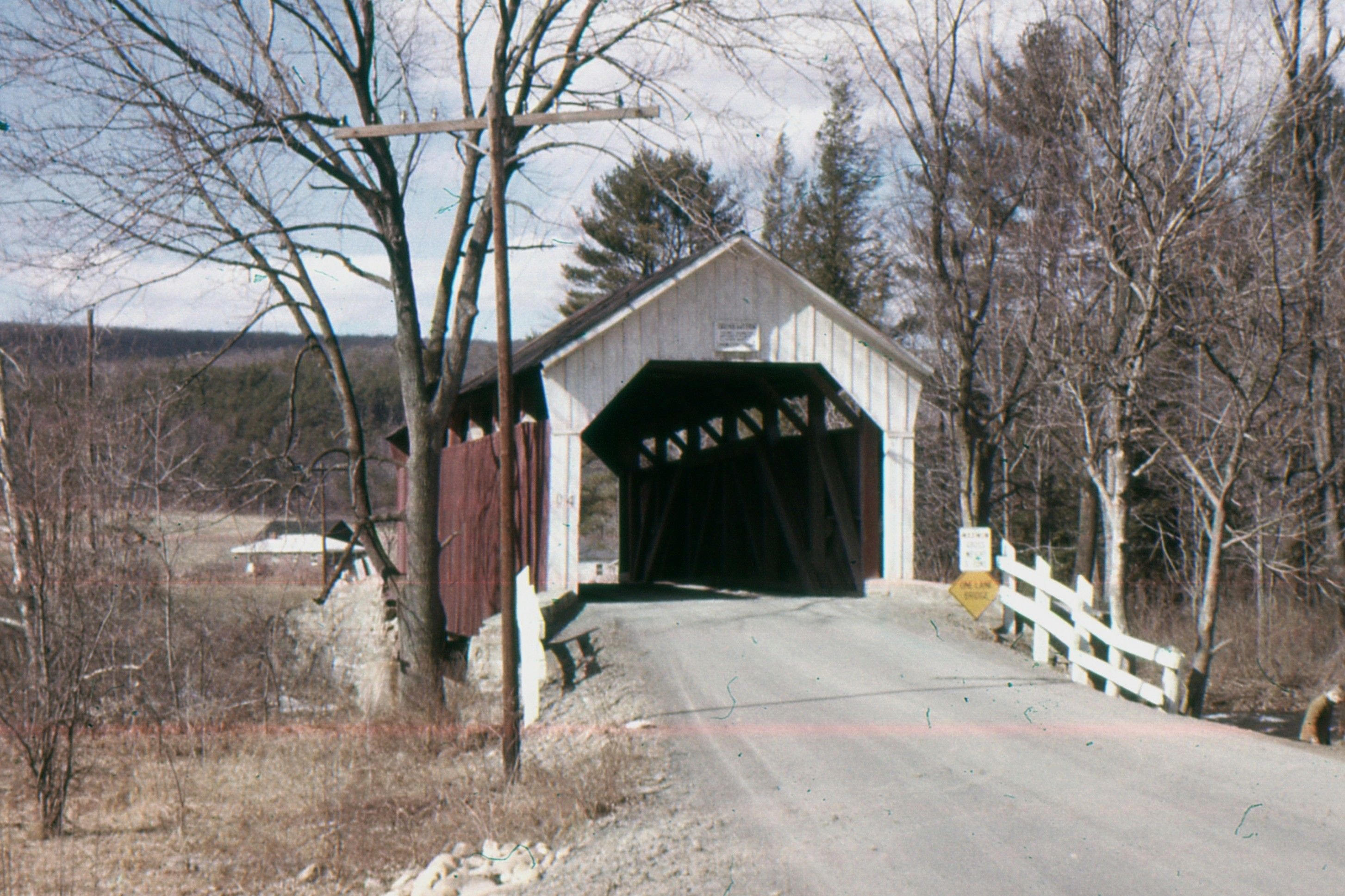 Factory / Horsham Covered Bridge, Union County, PA — Historical Photo 1962