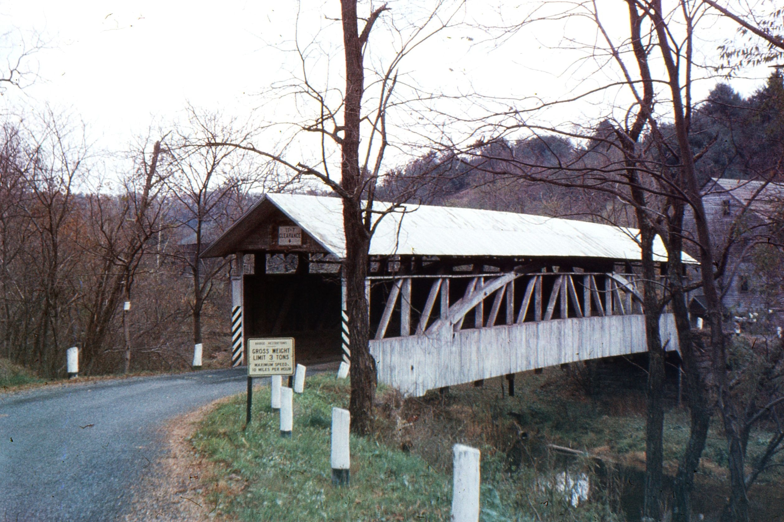 Felton's Mill / Felten's Covered Bridge, Bedford County, PA — Historical Photo 1960