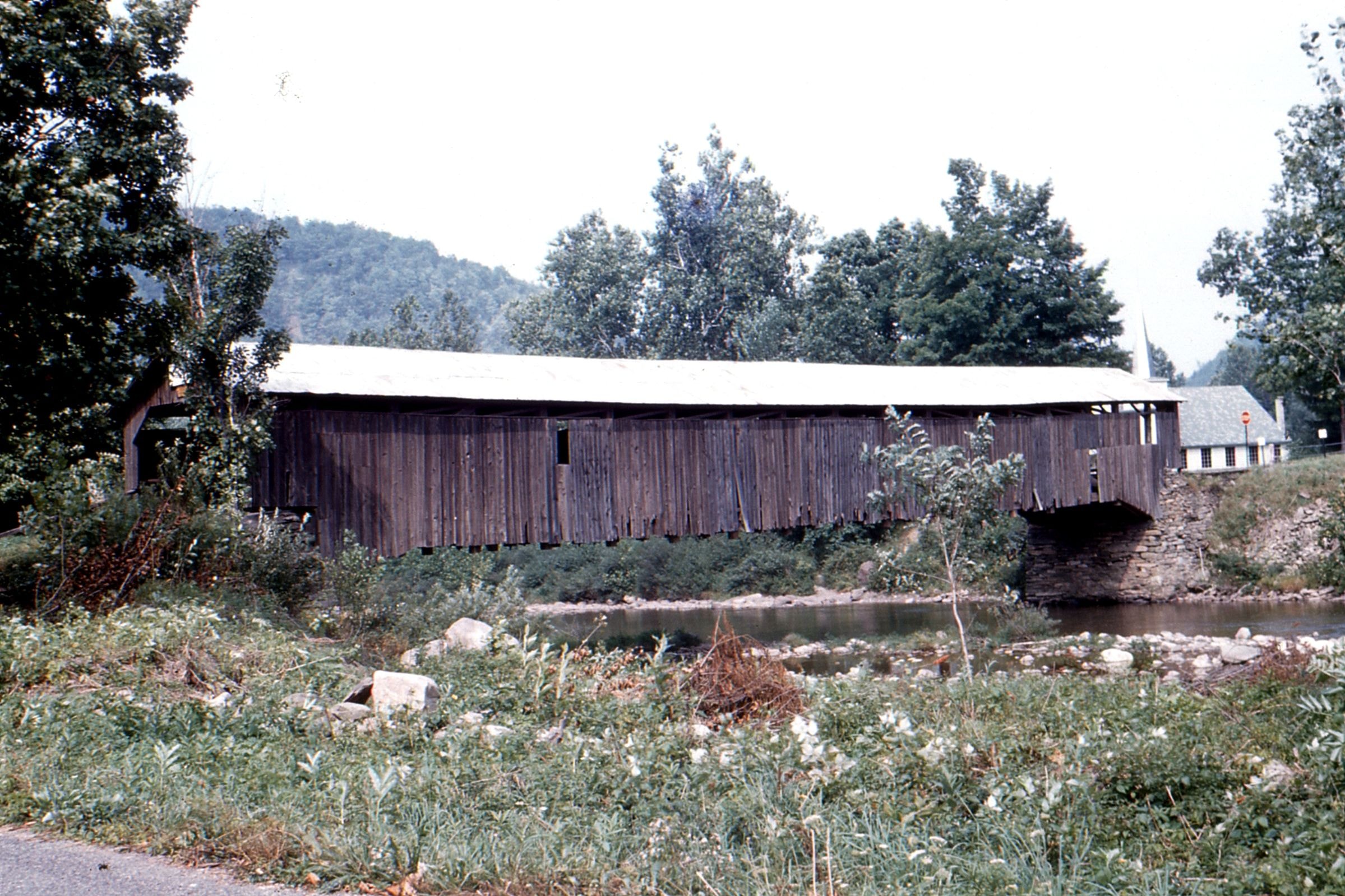 Forksville Covered Bridge, Sullivan County, PA — Historical Photo 1961
