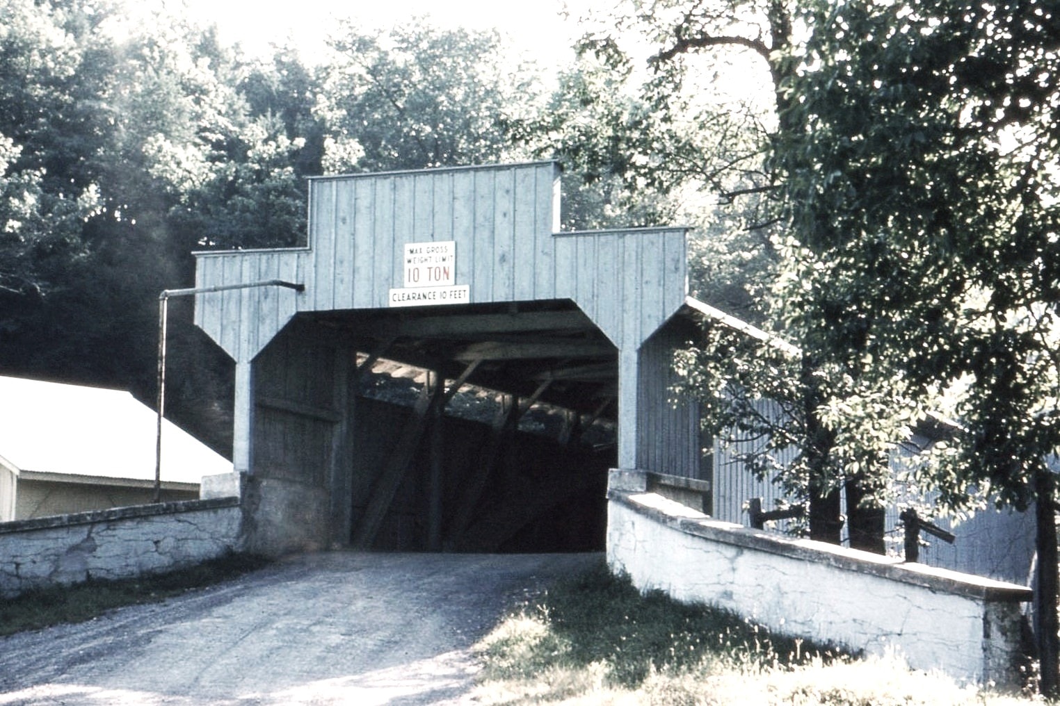 Geiger's Covered Bridge, Lehigh County, PA — Historical Photo 1959