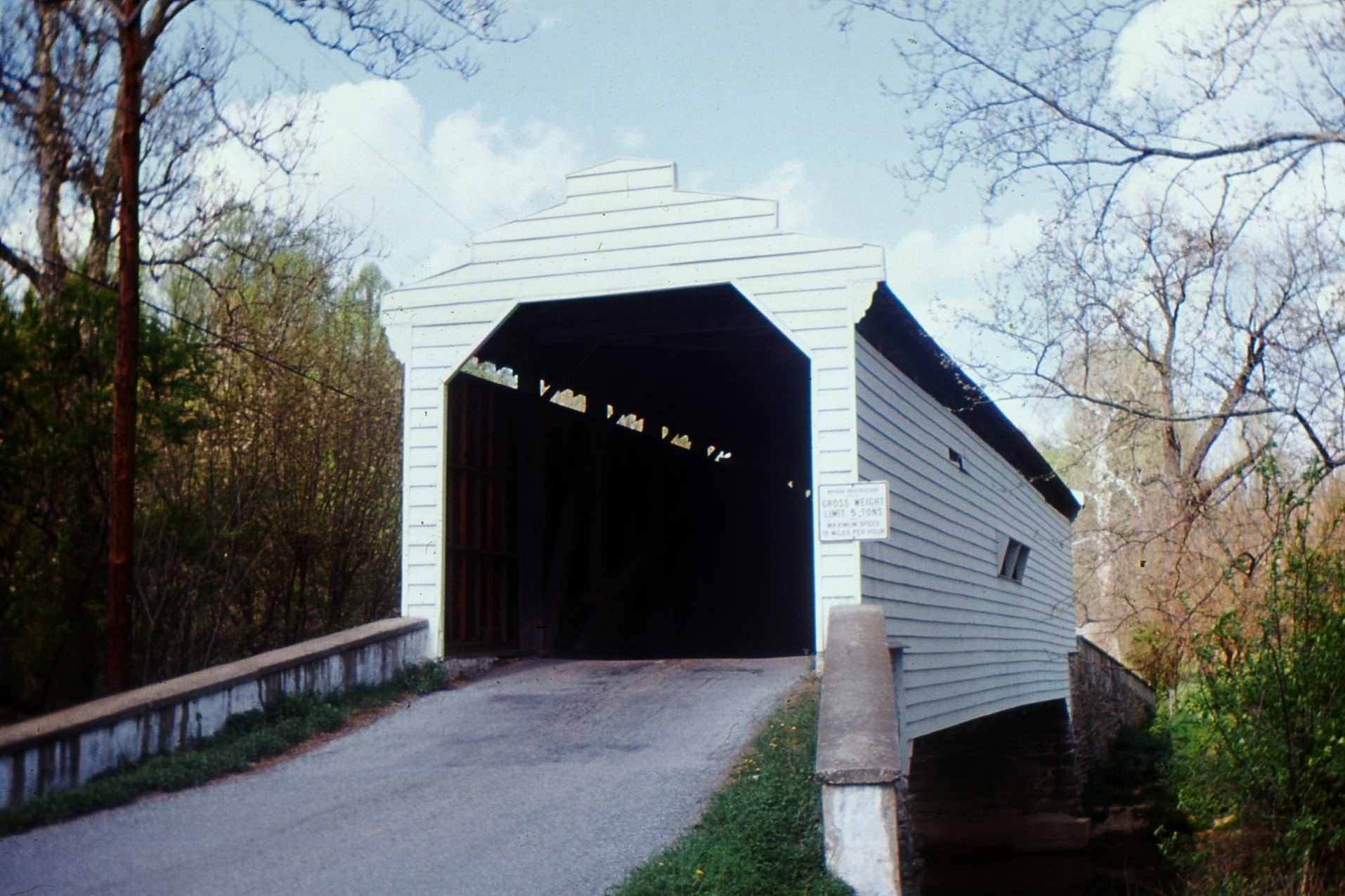 Gibson's / Harmony Hill Covered Bridge, Chester County, PA — Historical Photo 1962