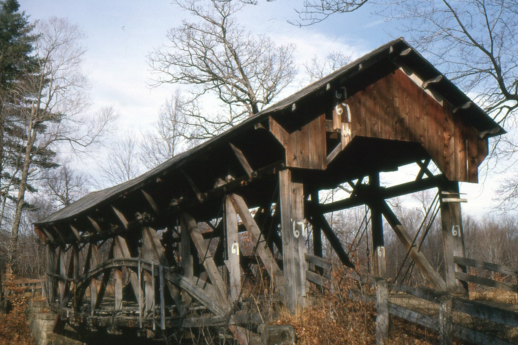Glessner Covered Bridge, Somerset County, PA — Historical Photo 1963