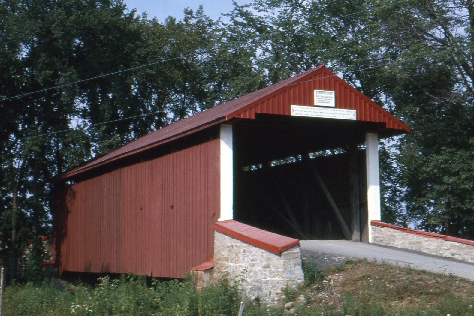 Hayes Covered Bridge, Union County, PA — Historical Photo 1963