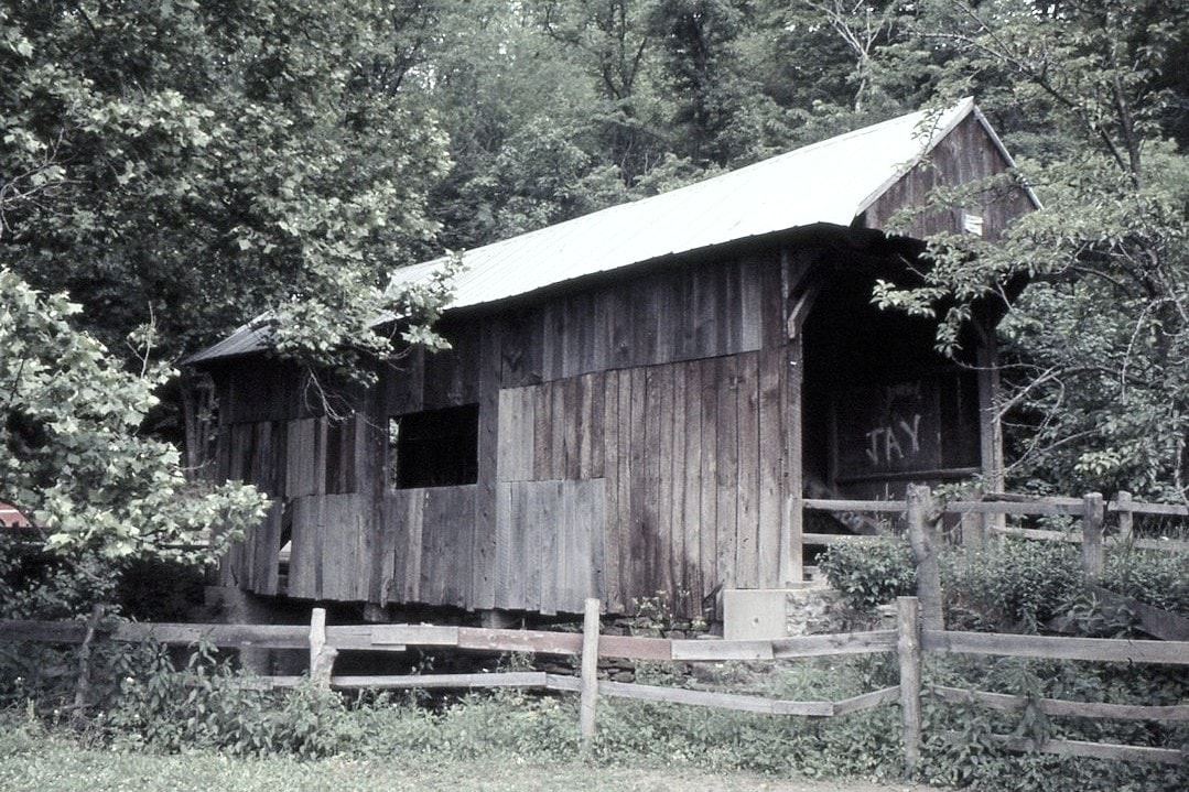 Henry Covered Bridge, Washington County, PA — Historical Photo 1962