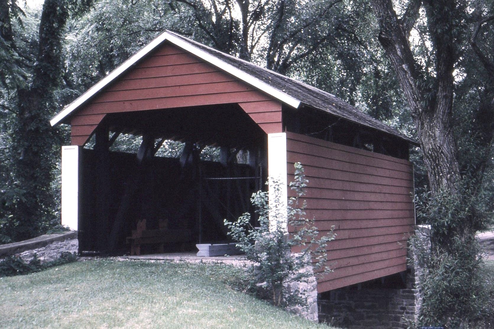 Hubler Road / Lewisburg Penitentiary / Little Buffalo Covered Bridge, Union County, PA — Historical Photo 1962