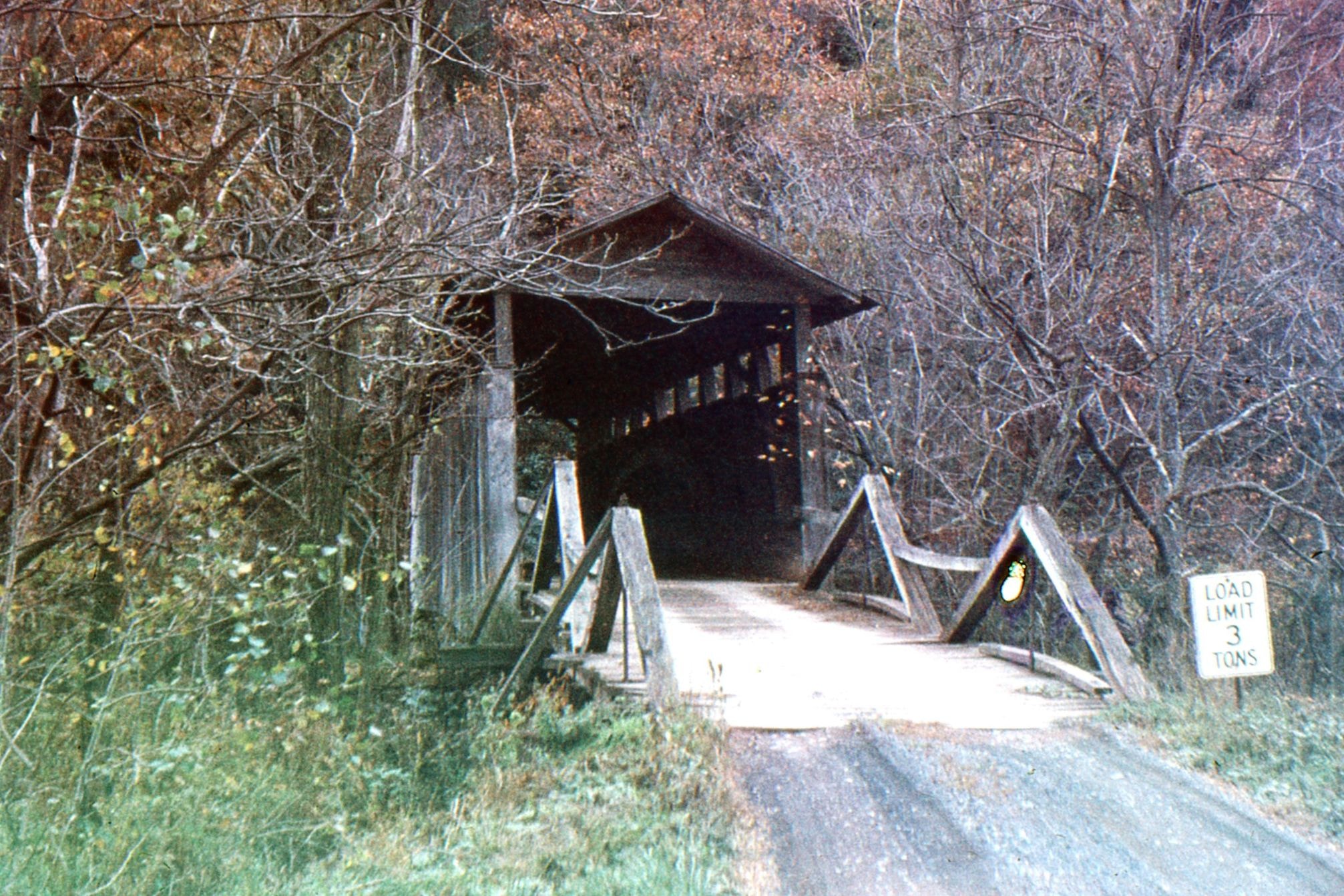 Jackson's Mill / Barnhart's Covered Bridge, Bedford County, PA — Historical Photo 1960