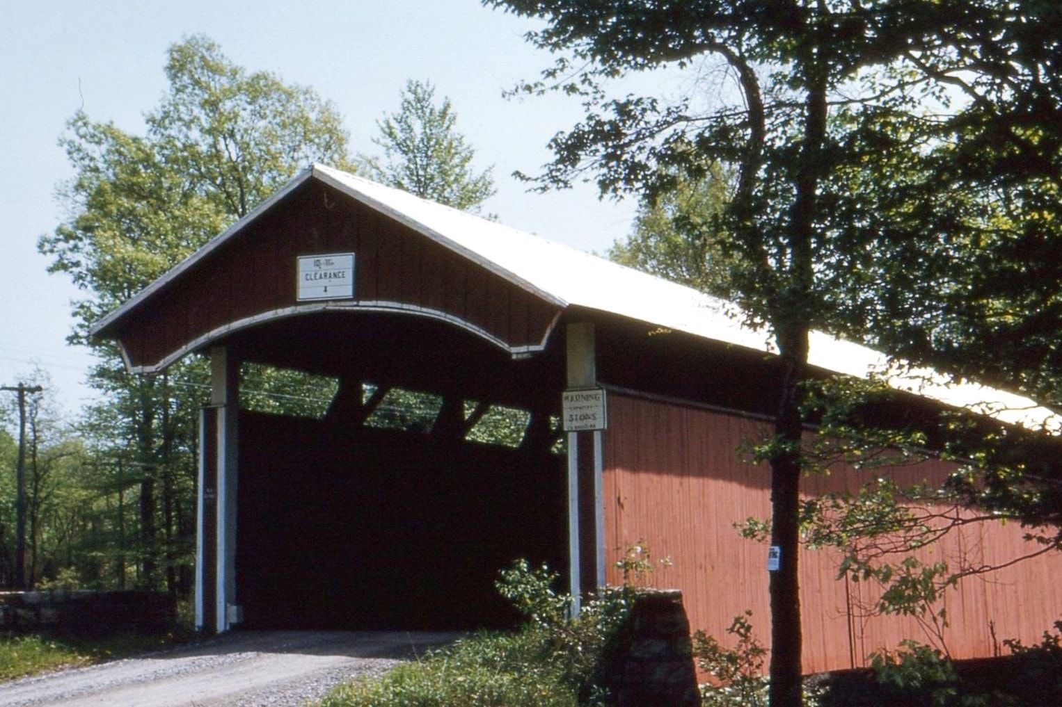 Keefer Station Covered Bridge, Northumberland County, PA — Historical Photo 1958
