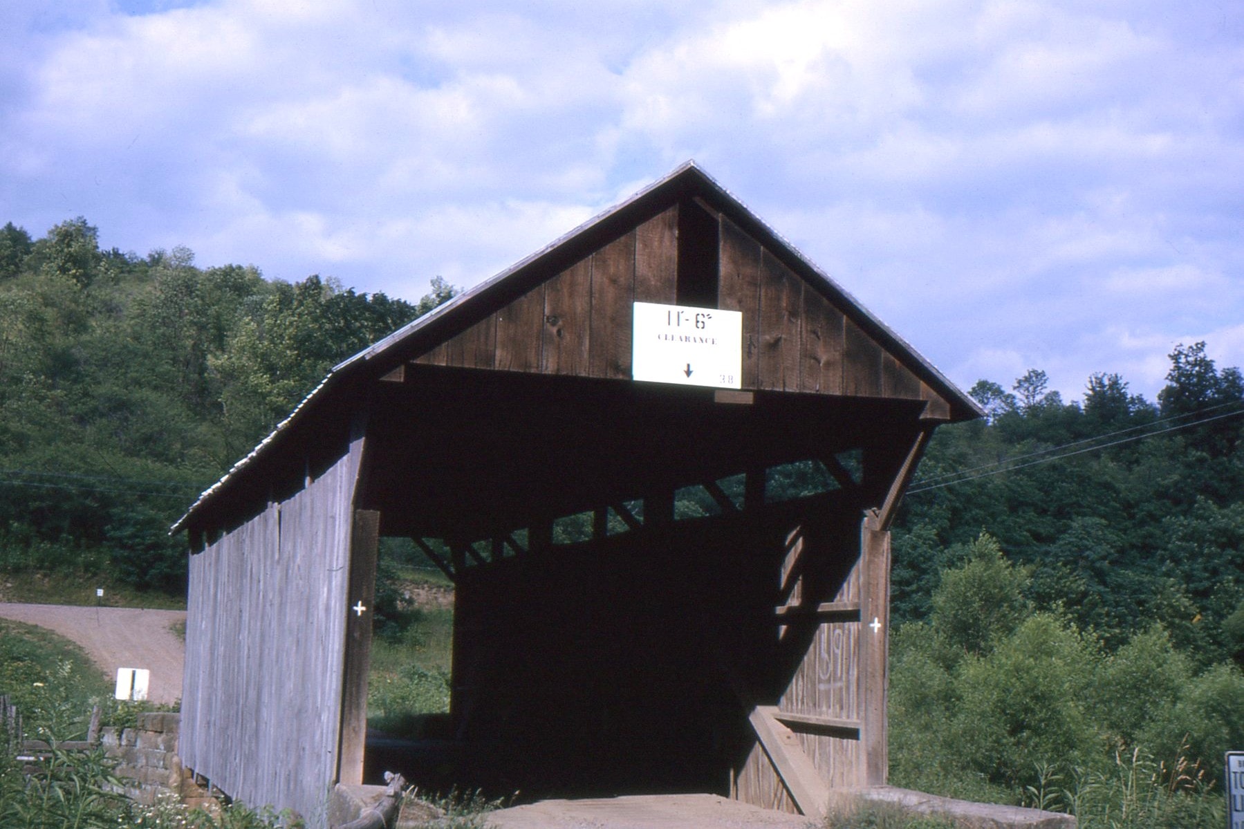 King Covered Bridge, Greene County, PA — Historical Photo 1964