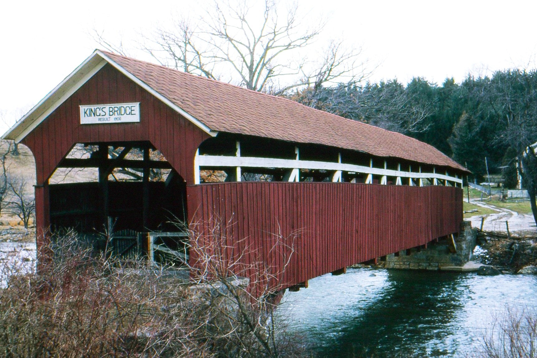 King's Covered Bridge, Somerset County, PA — Historical Photo 1965