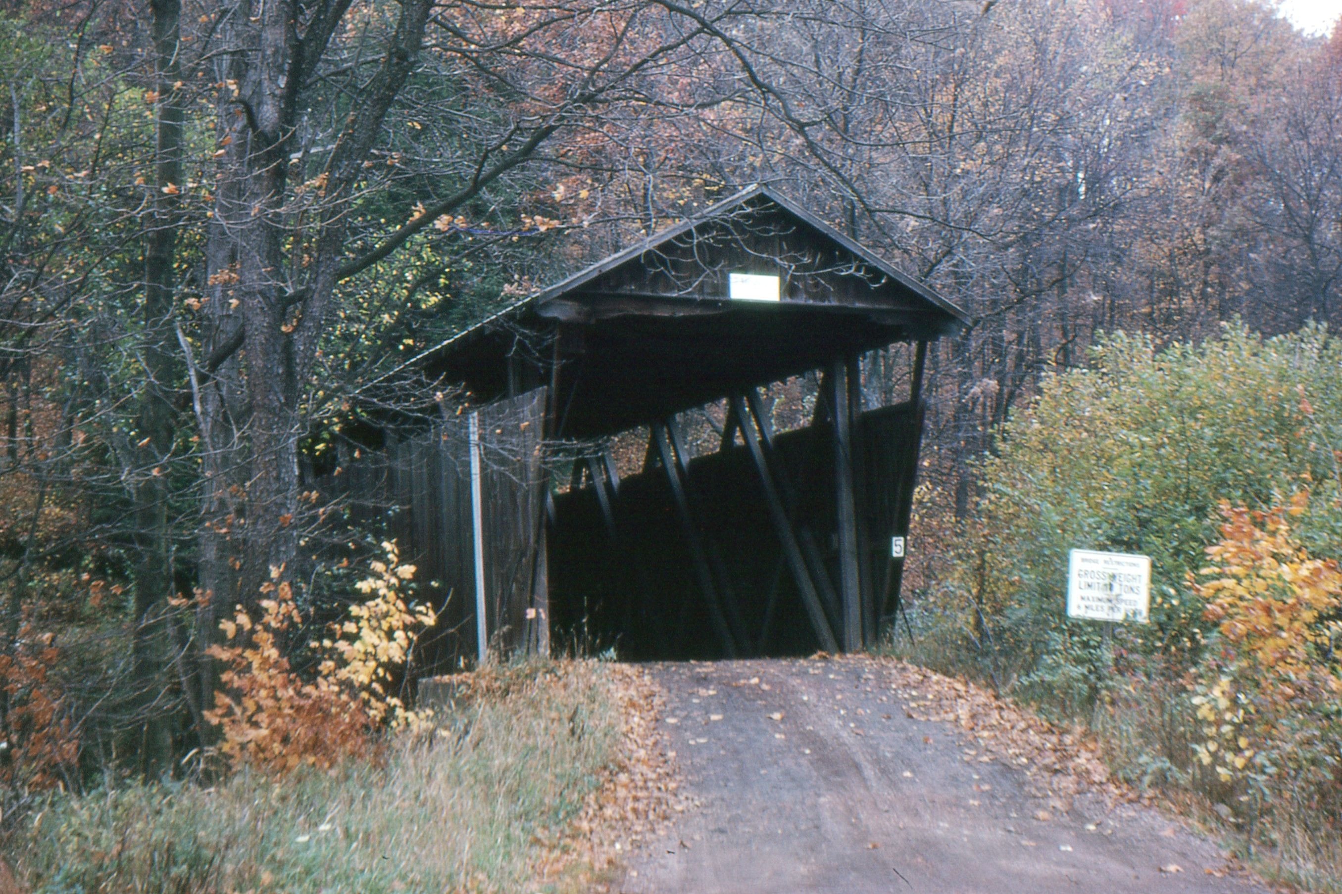 Kintersburg Covered Bridge, Indiana County, PA — Historical Photo 1962