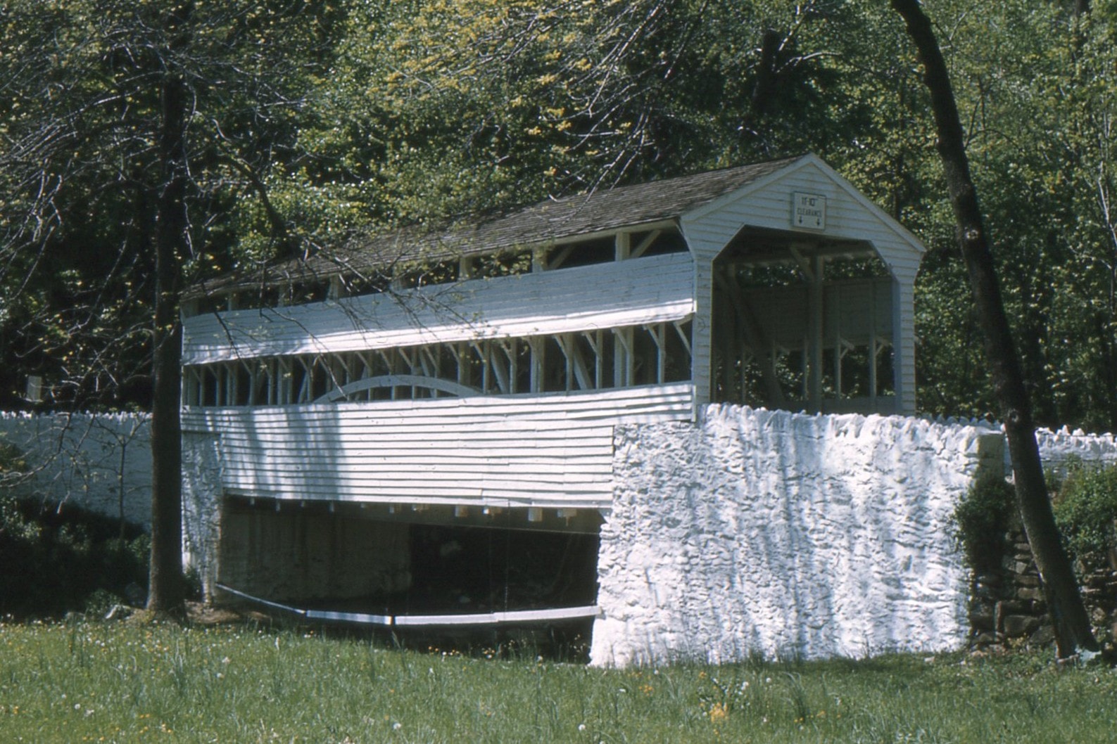 Knox / Valley Forge Covered Bridge, Chester County, PA — Historical Photo 1960