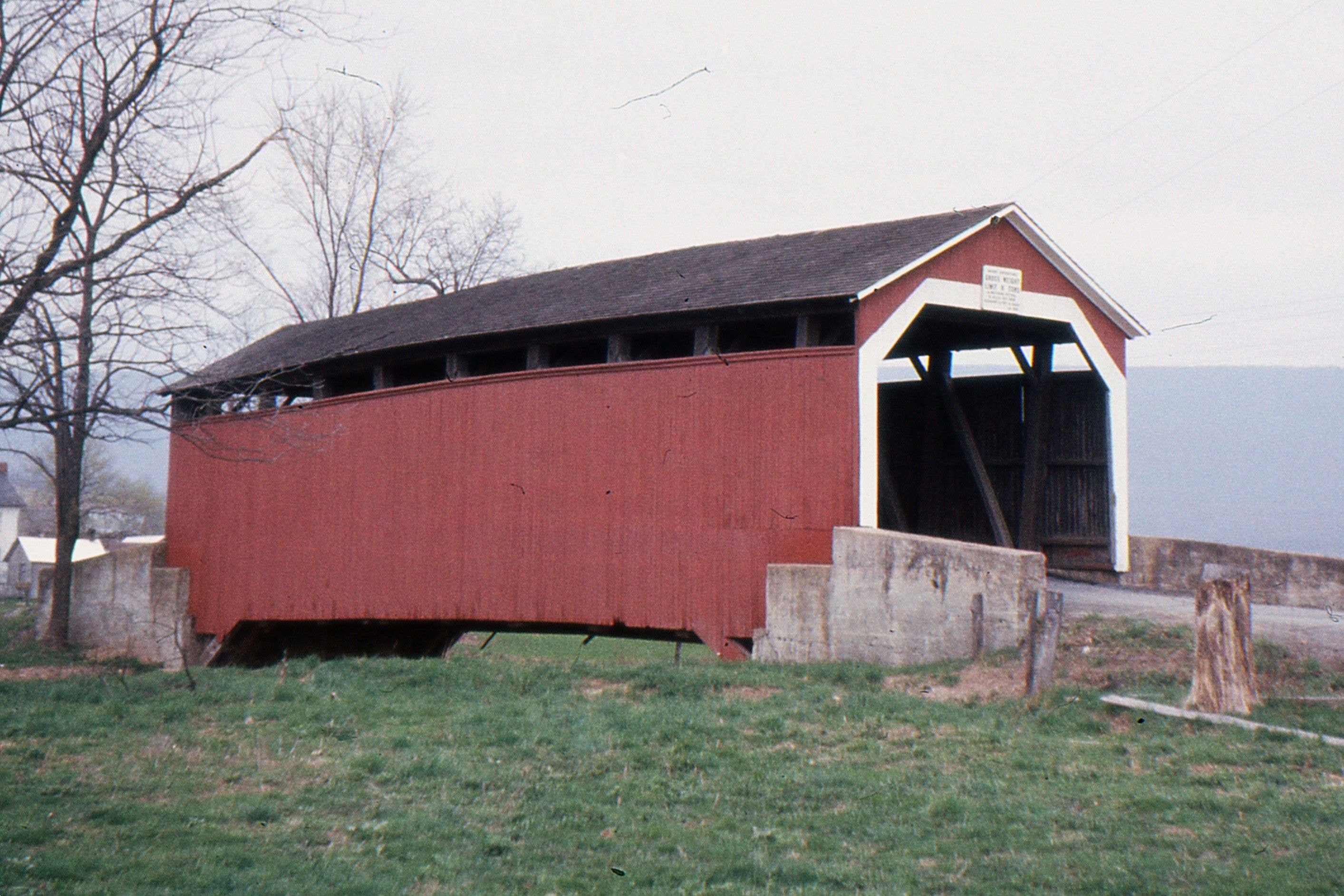 Kochenderfer's Covered Bridge, Perry County, PA — Historical Photo 1959