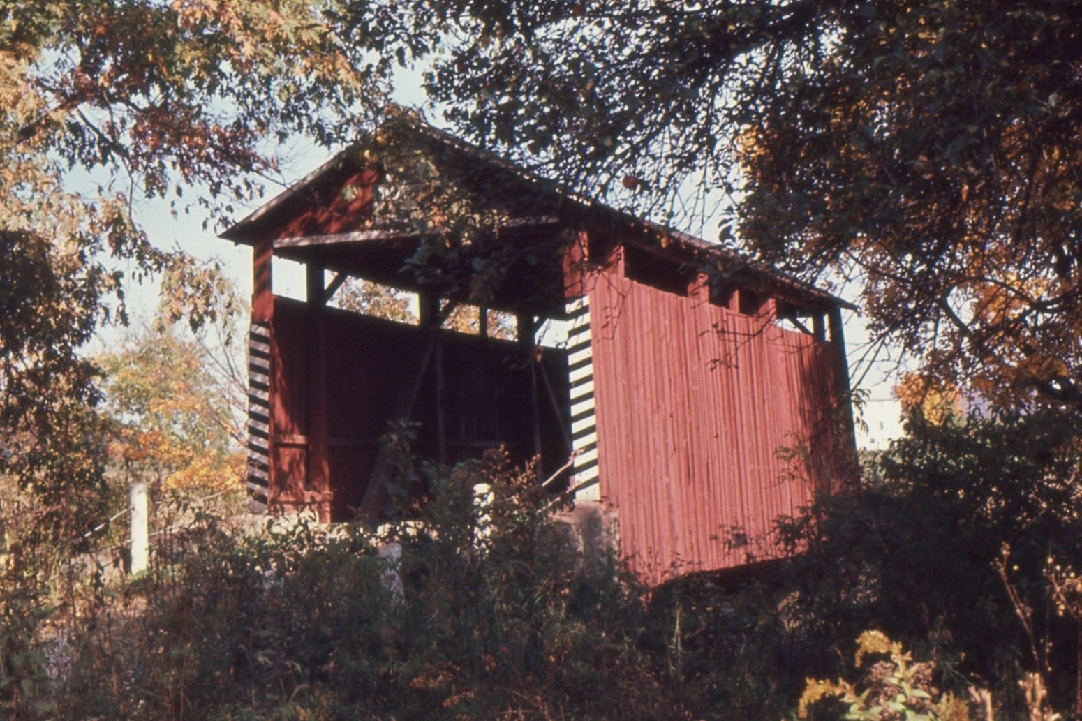 Kramer Covered Bridge, Columbia County, PA — Historical Photo 1966