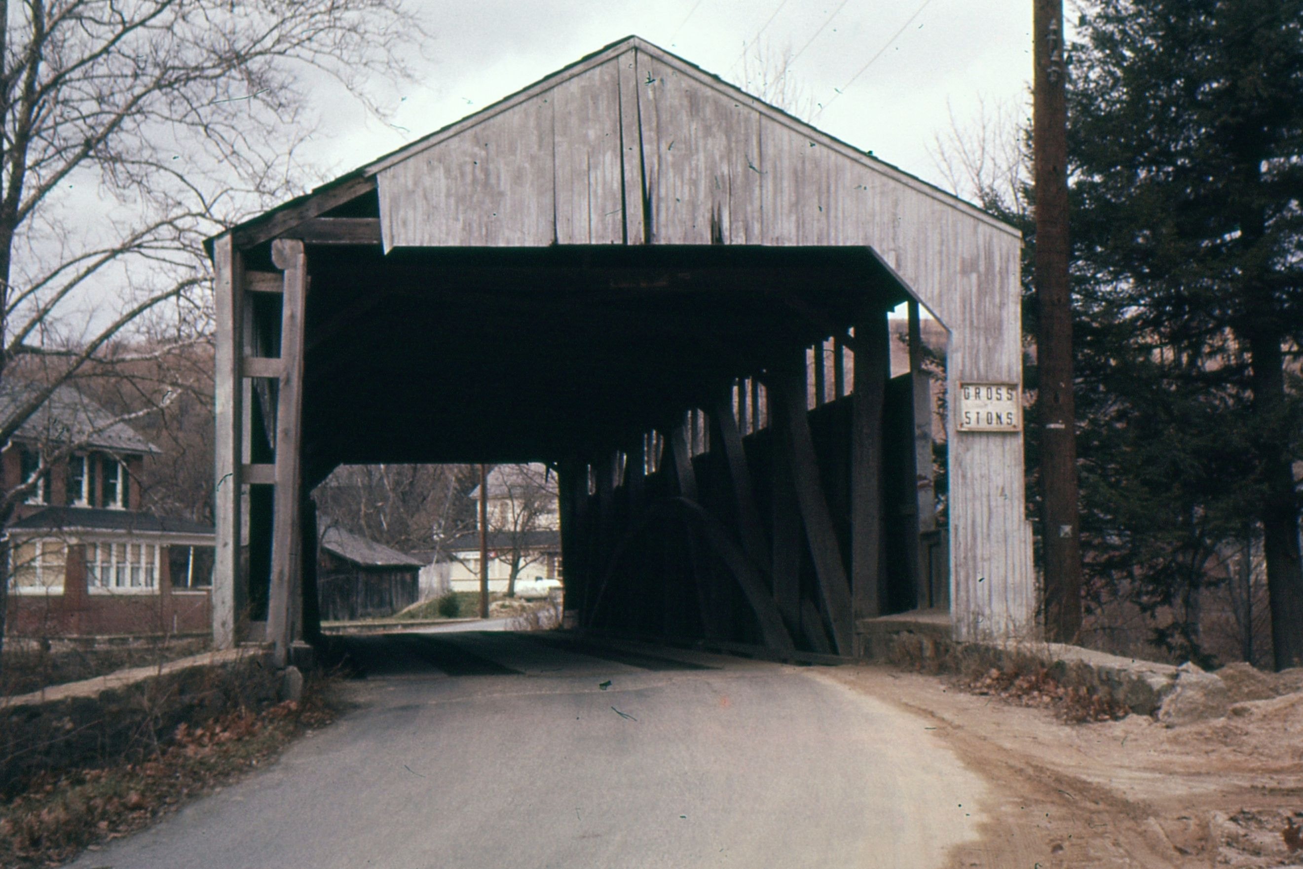 Little Gap Covered Bridge, Carbon County, PA — Historical Photo 1959