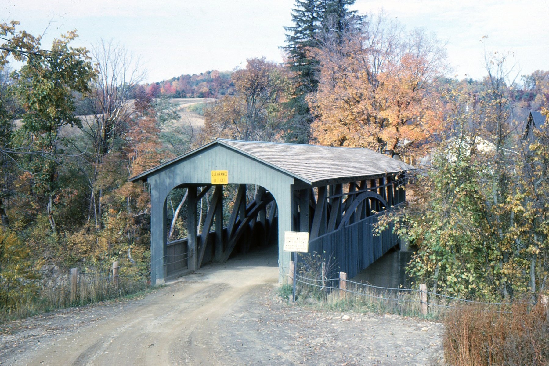 Luther Mills / Knapp's Covered Bridge, Bradford County, PA — Historical Photo 1967
