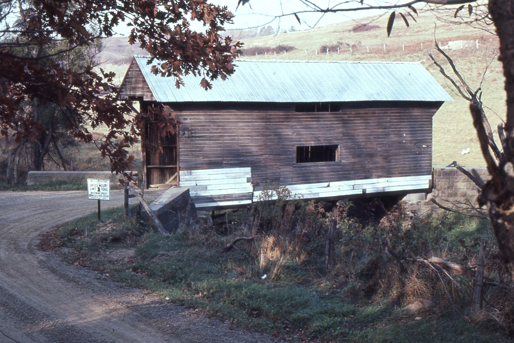Mays / Blaney Covered Bridge, Washington County, PA — Historical Photo 1964