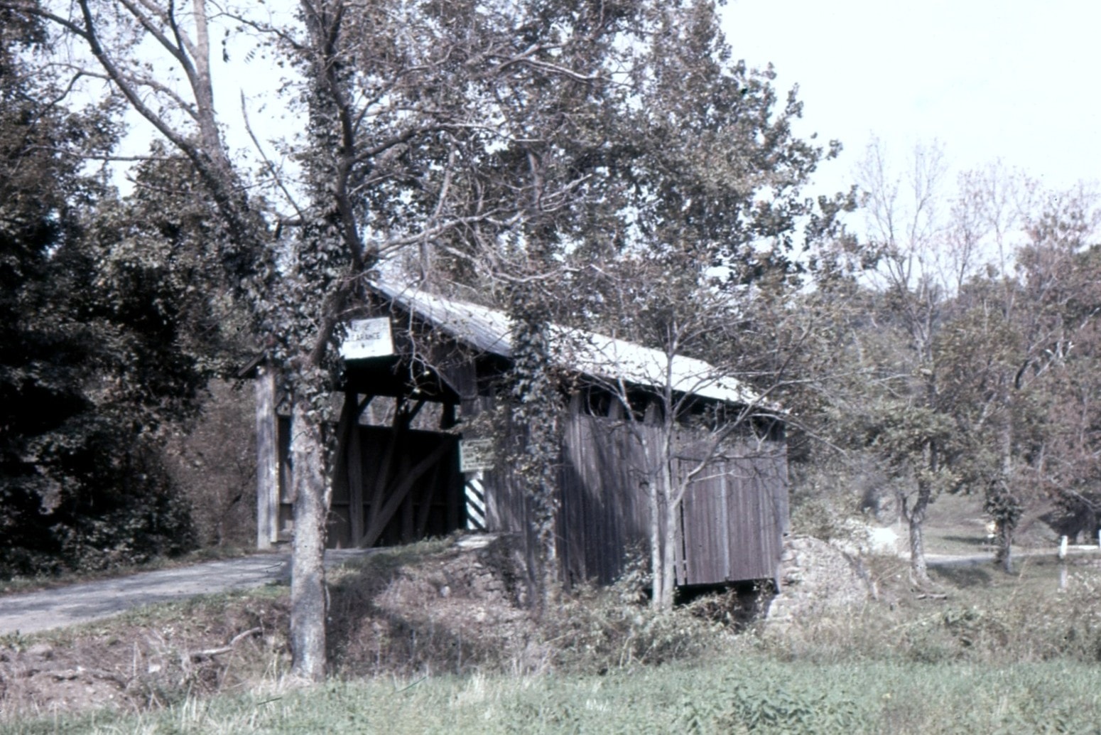 North Oriental / Curry's Corner / Beaver Covered Bridge, Juniata-Snyder County Line, PA — Historical Photo 1961