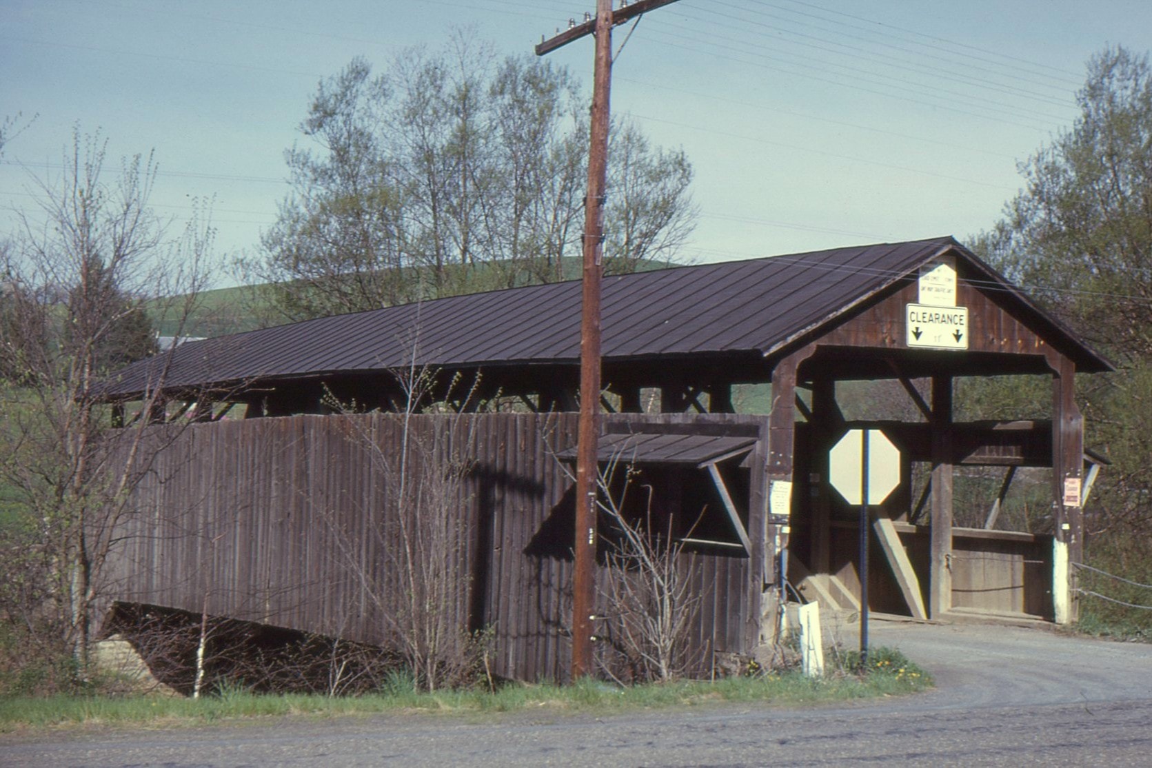 Patterson Covered Bridge, Columbia County, PA — Historical Photo 1963