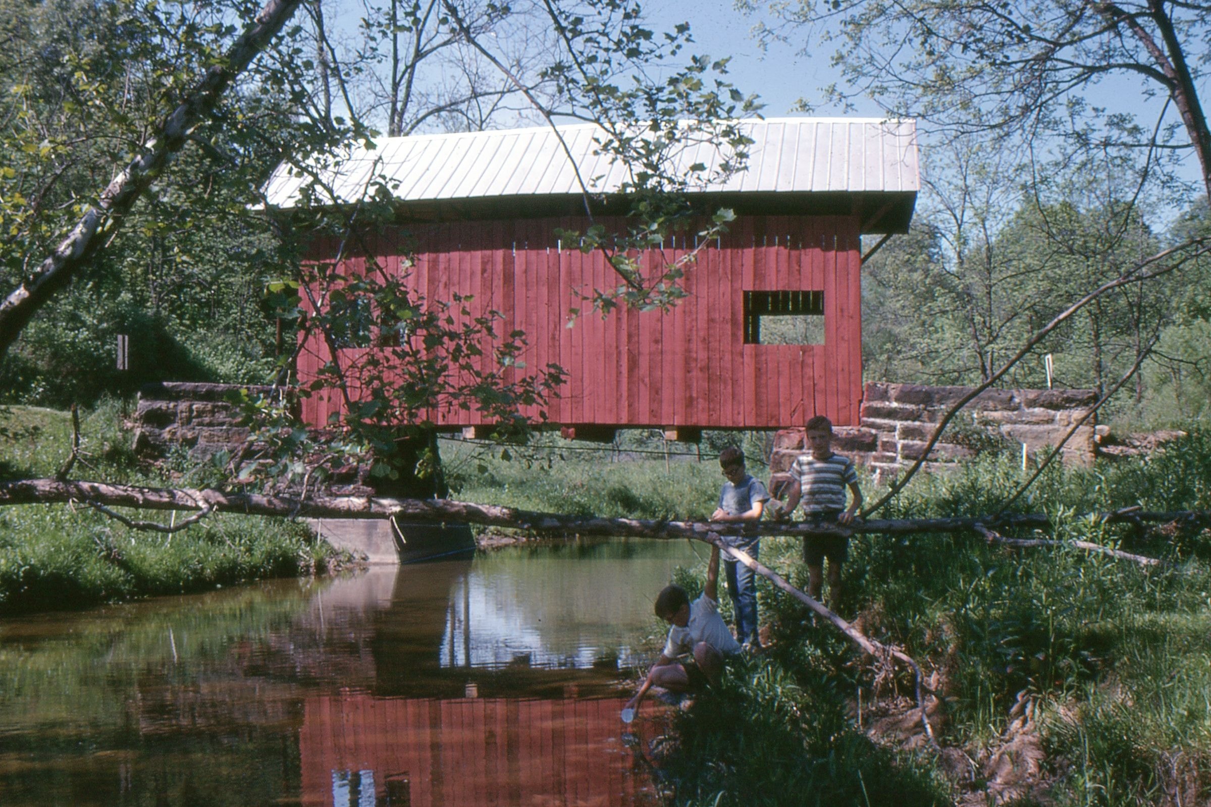 Plant's Covered Bridge, Washington County, PA — Historical Photo 1969
