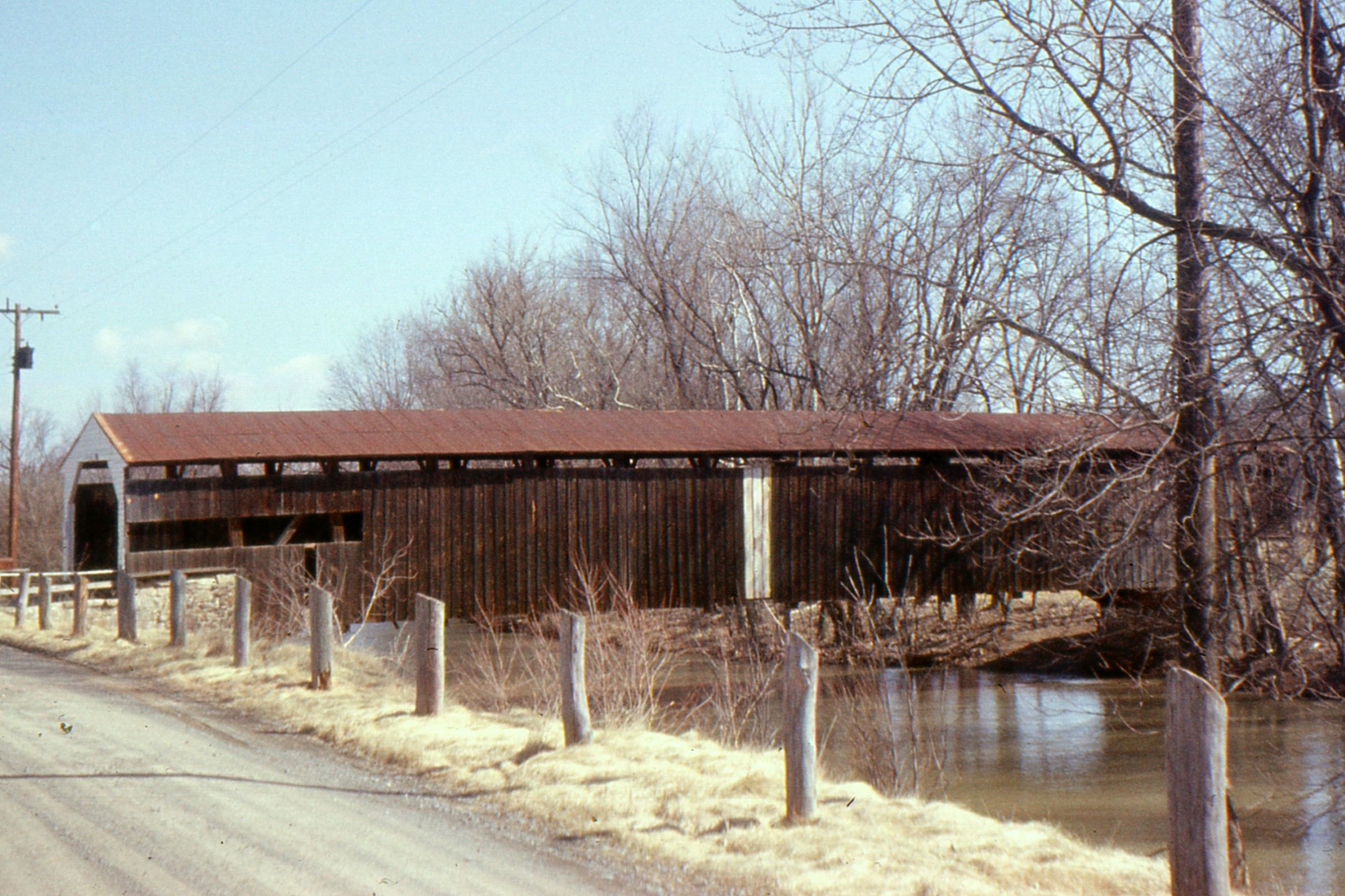 Ramp's / A. Failor's Mill Covered Bridge, Cumberland County, PA — Historical Photo 1959