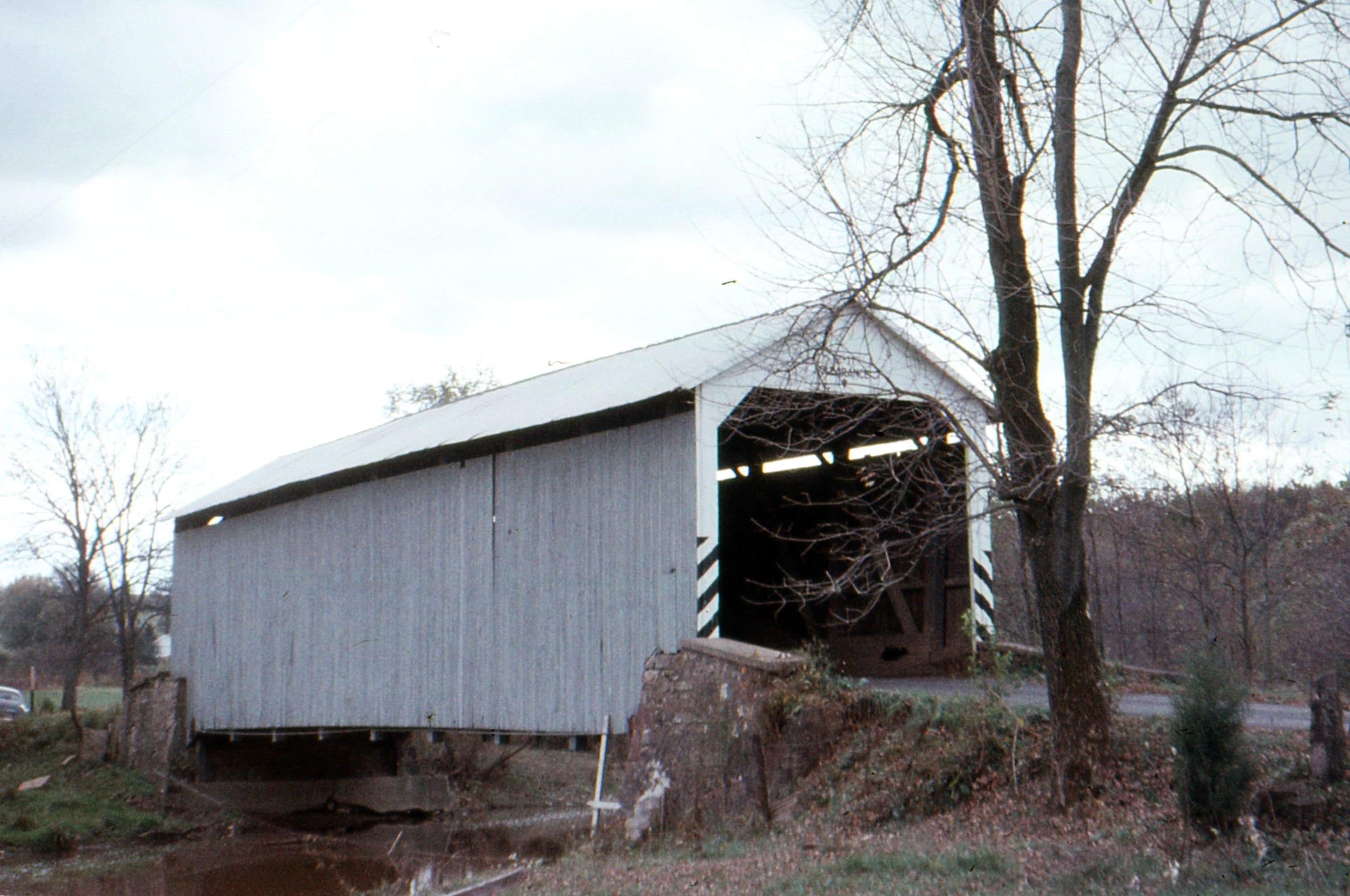 Anderson Farm / Reeser's Covered Bridge, Adams County, PA — Historical Photo 1960