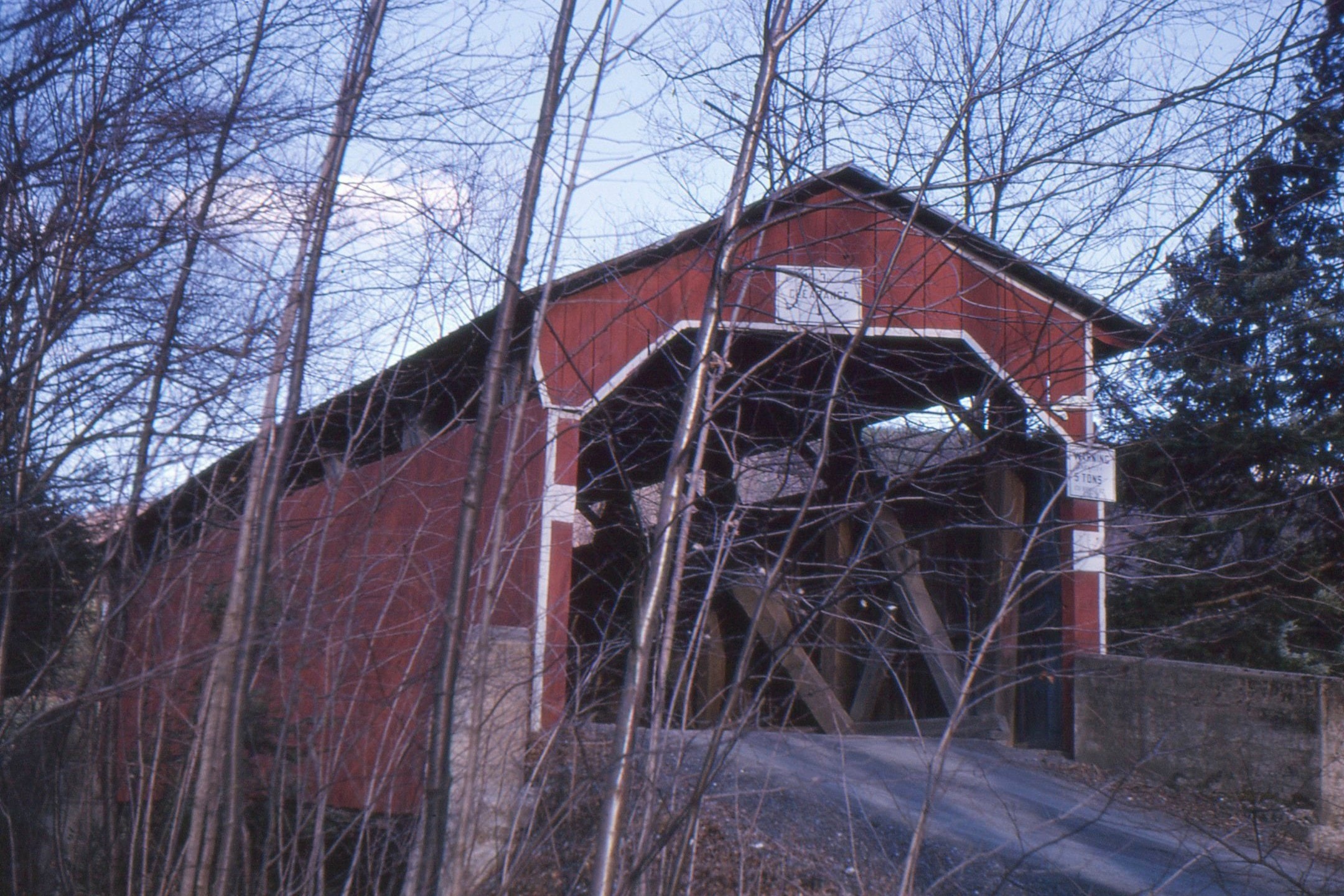 Richard's / Reichard Covered Bridge, Columbia-Northumberland County, PA — Historical Photo 1963