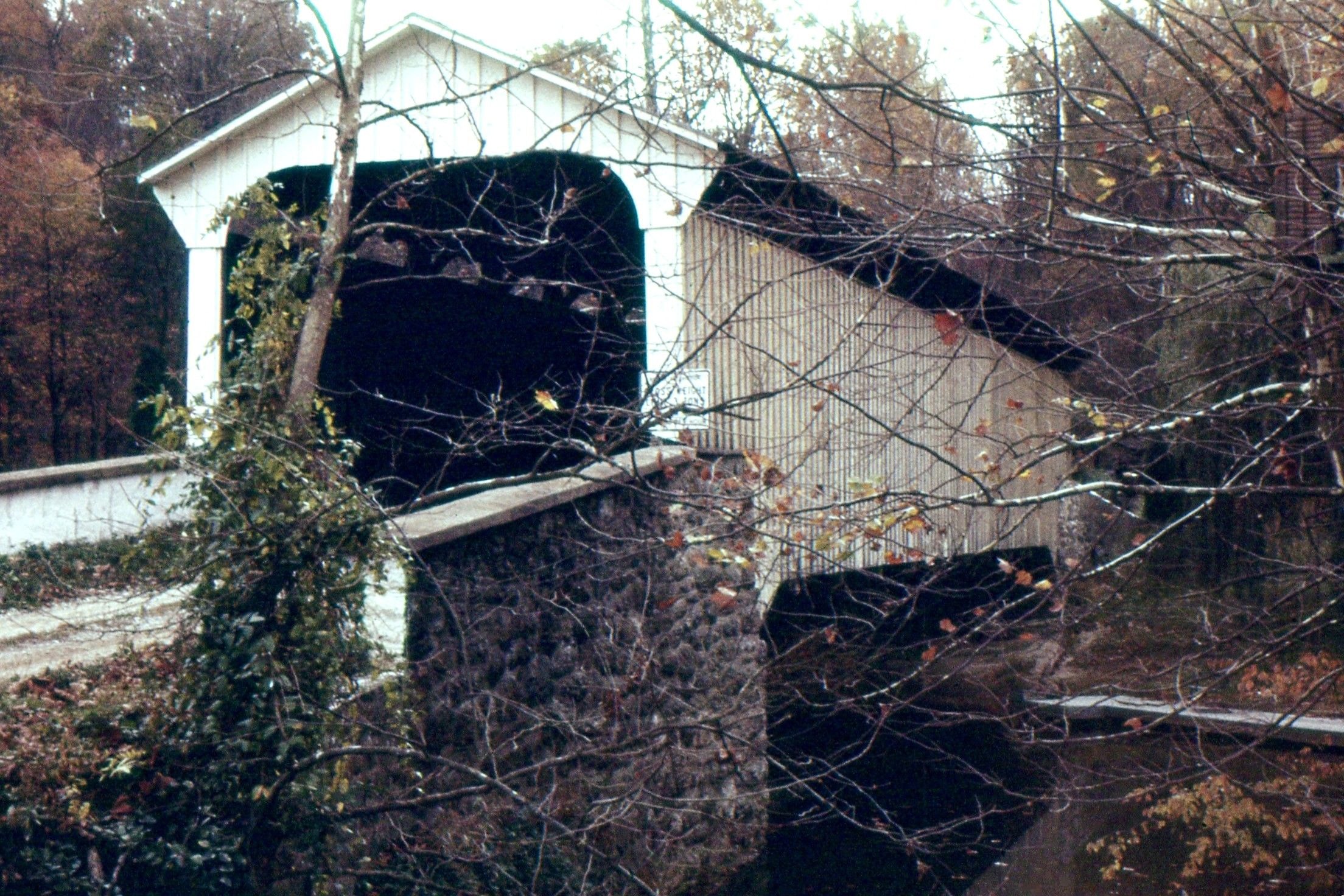 Rudolph & Arthur Covered Bridge, Chester County, PA — Historical Photo 1962