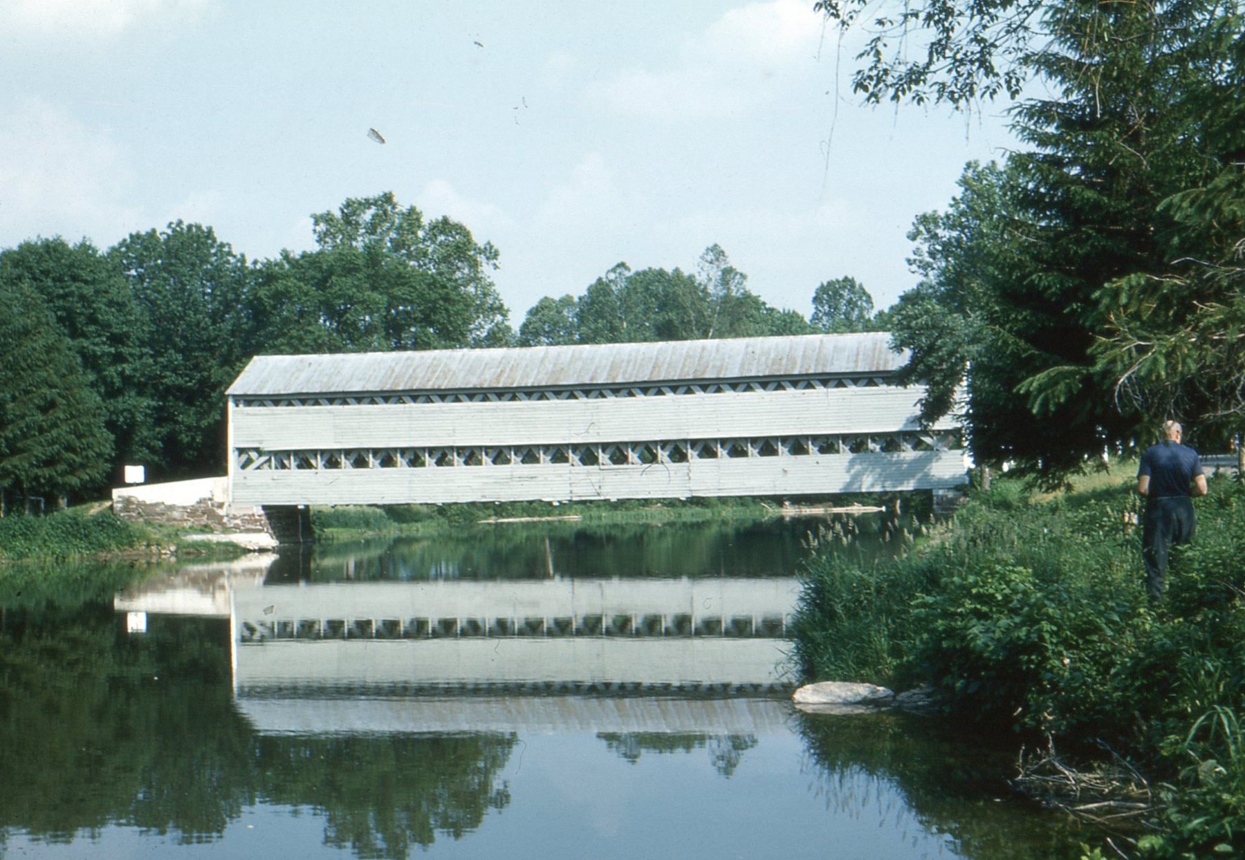 Sachs / Sauck's Covered Bridge historical photo, Adams County, PA, 1961