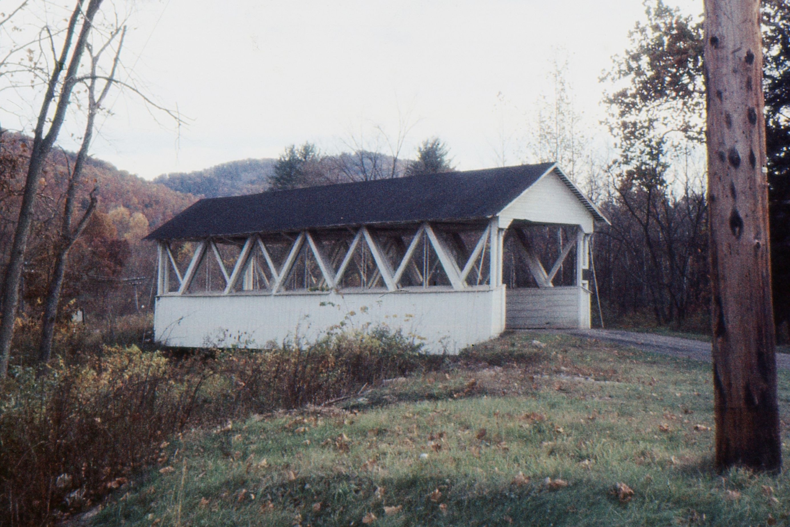 Saint Mary's / Shade Gap Covered Bridge, Huntingdon County, PA — Historical Photo 1960