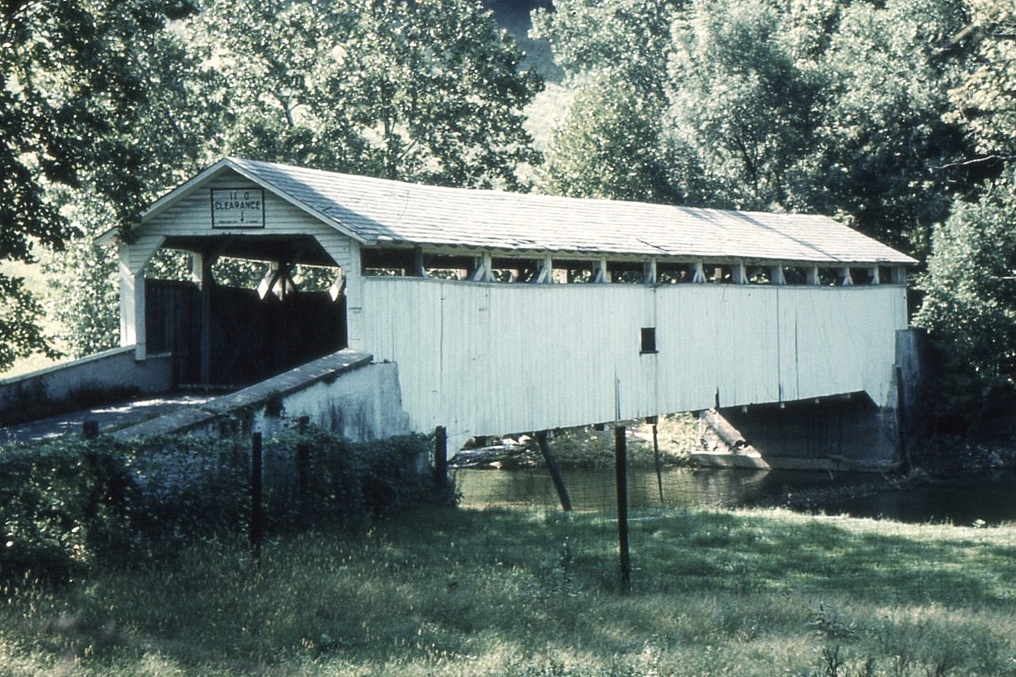 Schlicher's Covered Bridge, Lehigh County, PA — Historical Photo 1959
