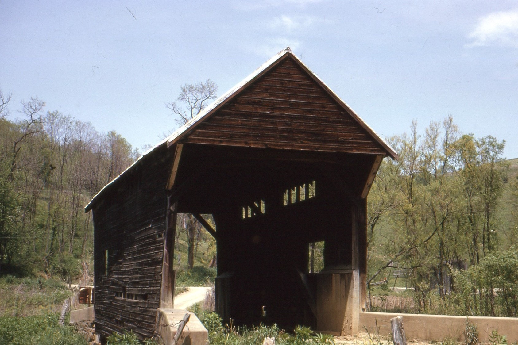 Sprowl's Covered Bridge, Washington County, PA — Historical Photo 1964