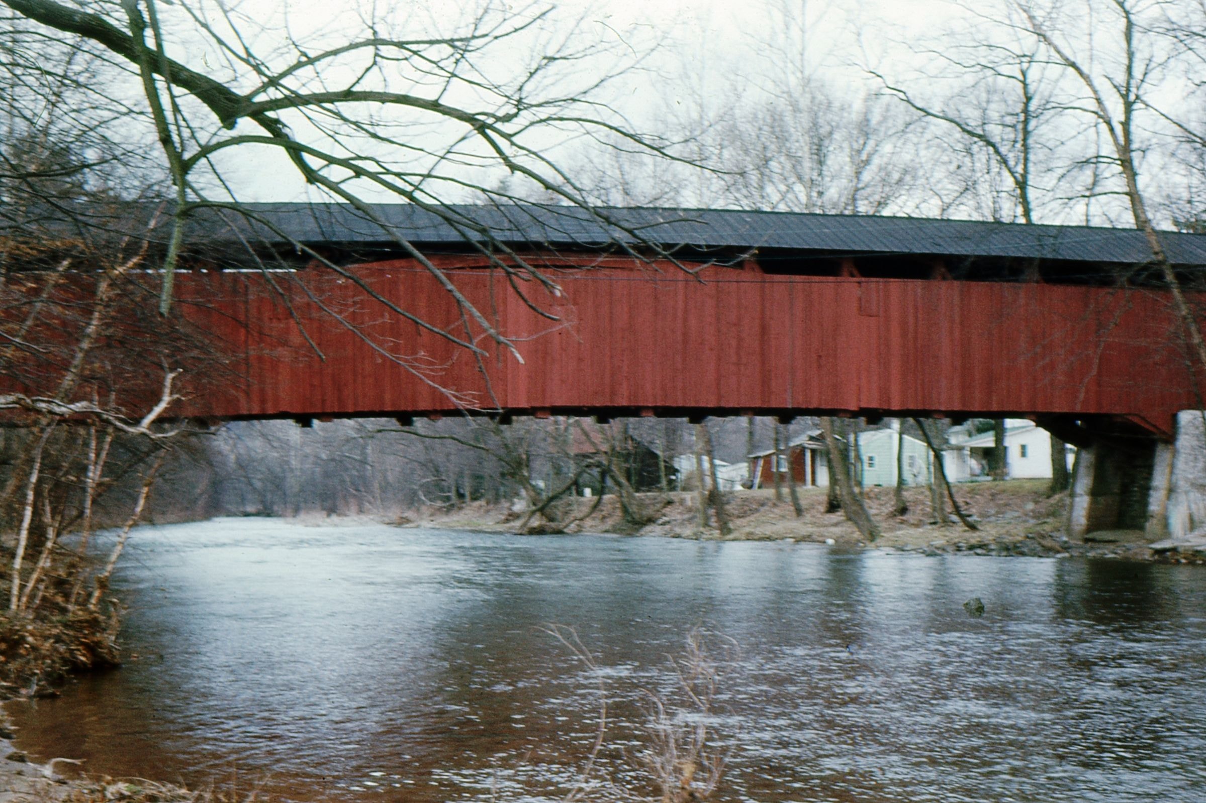 Stillwater Covered Bridge, Columbia County, PA — Historical Photo 1973