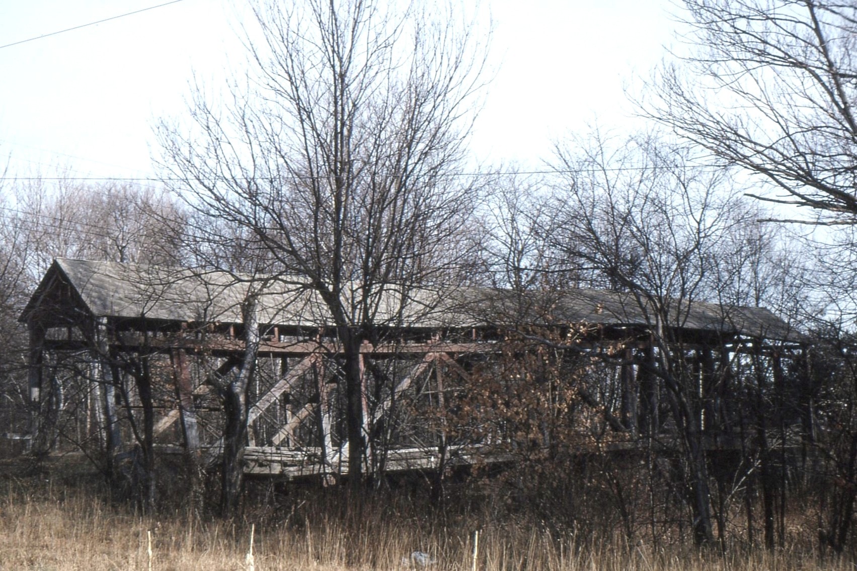 Trostletown / Kantner Covered Bridge, Somerset County, PA — Historical Photo 1963