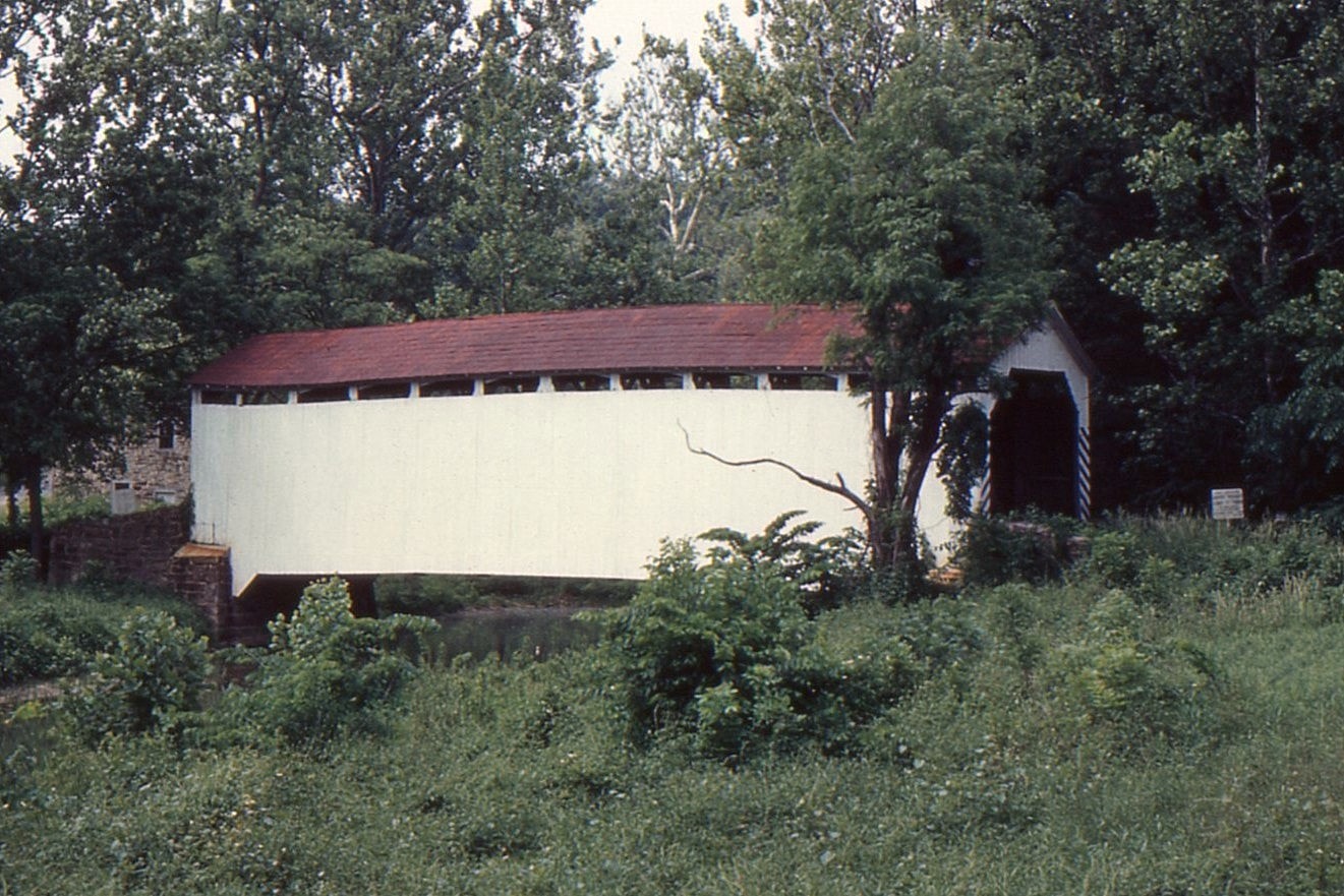 Waggoner's / Wagoner's / Roddy's Mill Covered Bridge, Perry County, PA — Historical Photo 1959