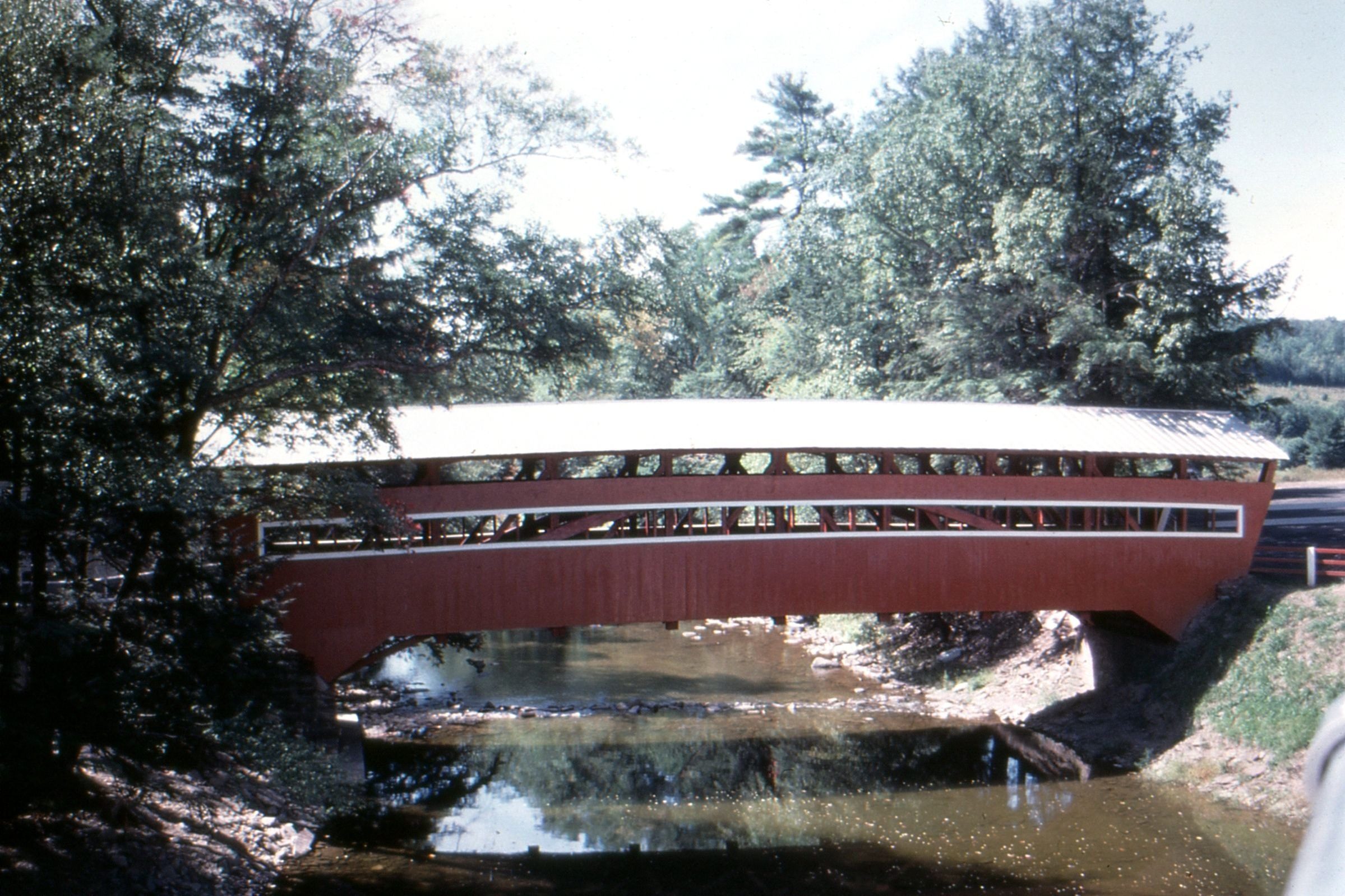 West Paden Covered Bridge, Columbia County, PA — Historical Photo 1962