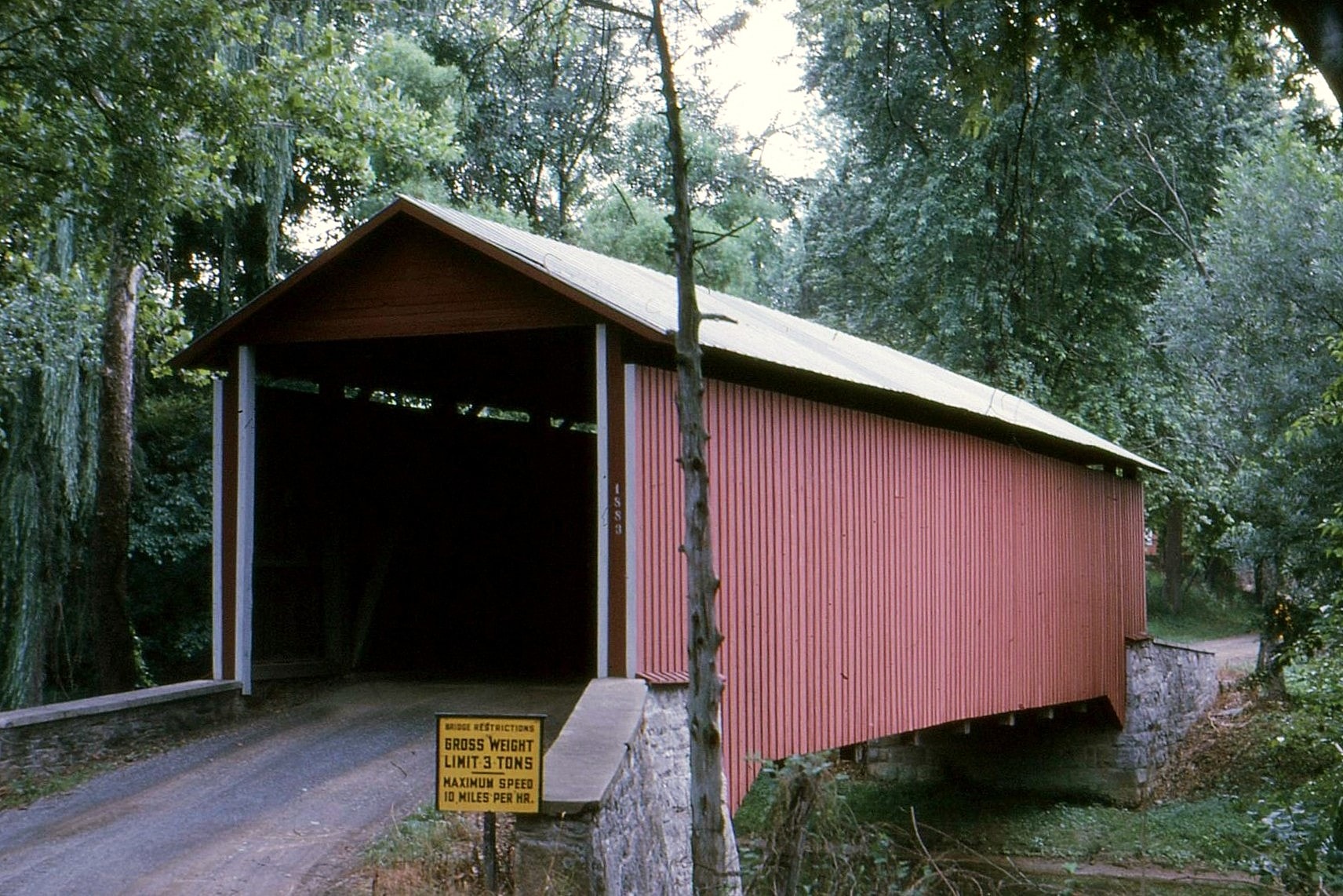 Witherspoon / Red Covered Bridge, Franklin County, PA — Historical Photo 1962