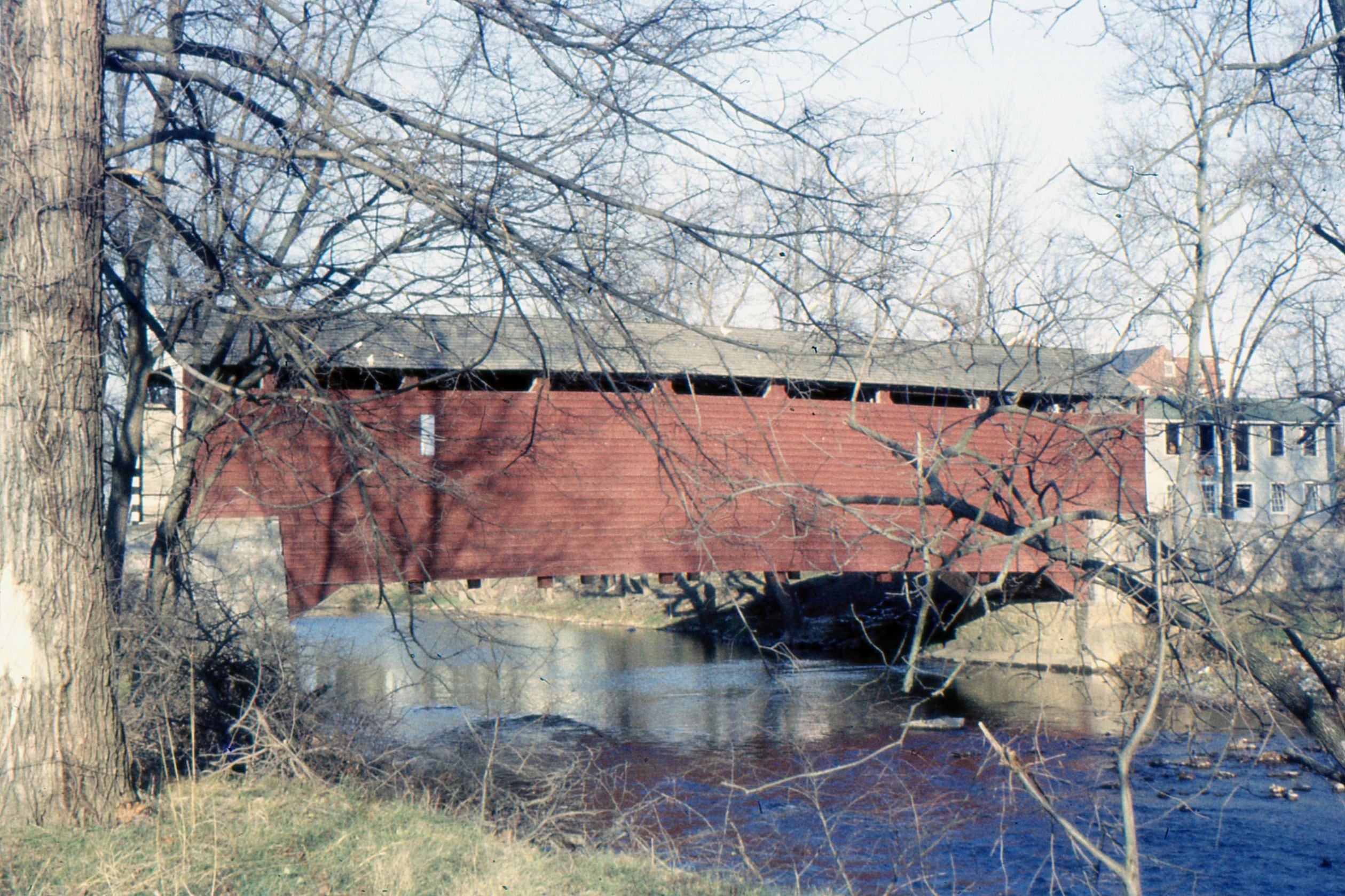 Zook's Mill / Rosehill / Wenger Covered Bridge, Lancaster County, PA — Historical Photo 1960